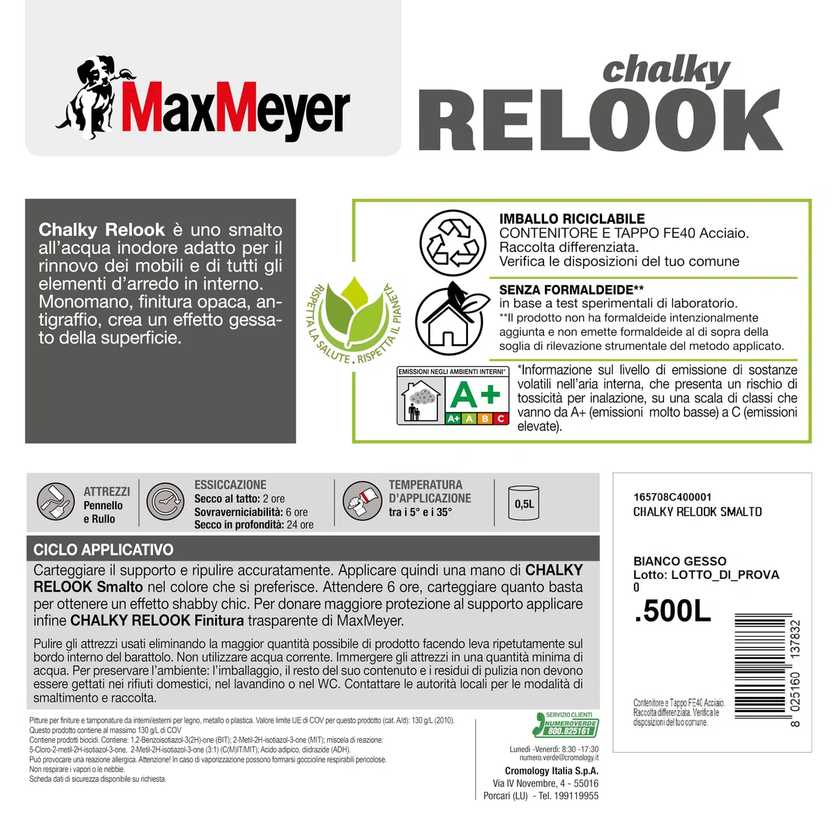 MAXMEYER Chalky Relook Bianco 0.5 L