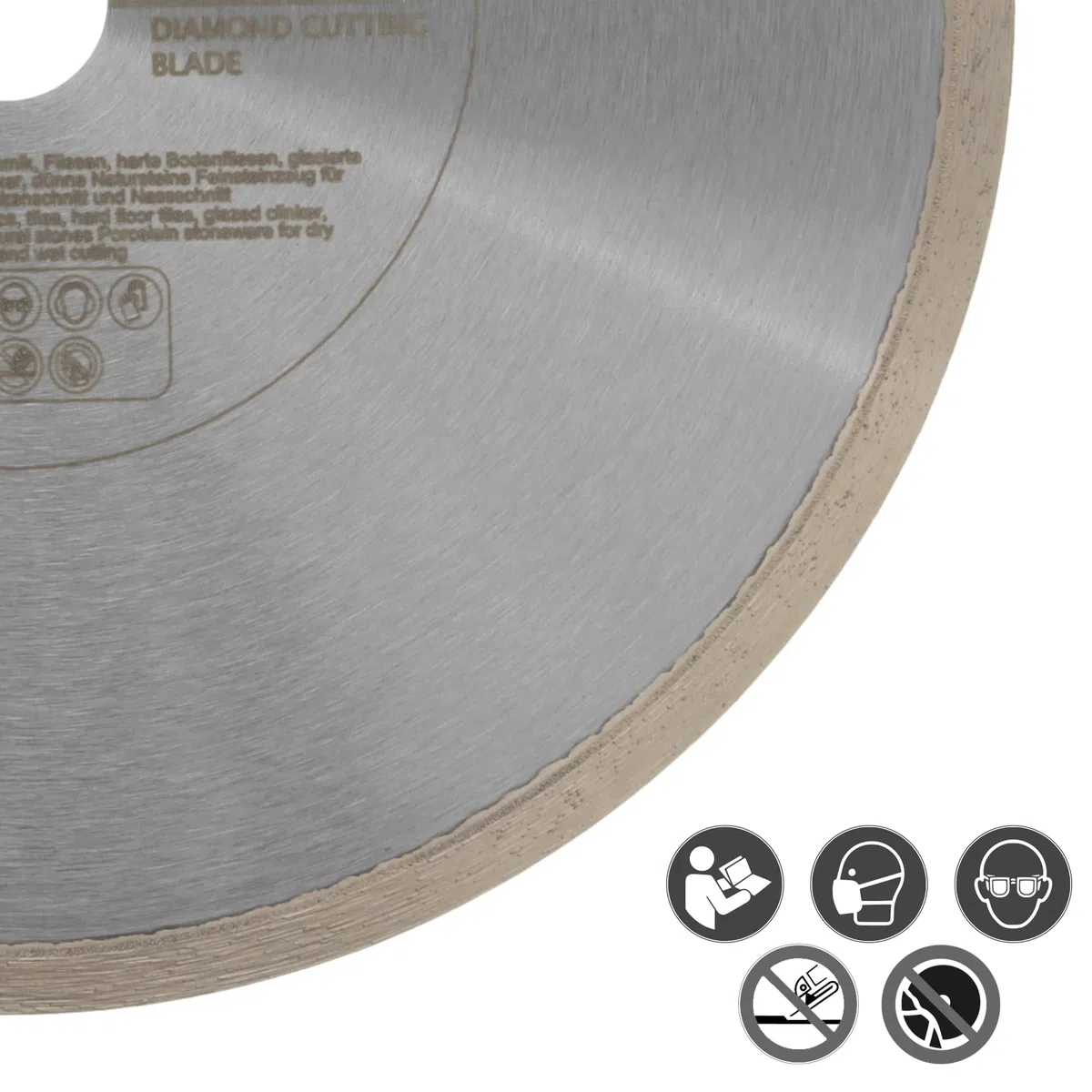 PRODIAMANT Disco per piastrelle Disco da taglio diamantato 250 mm x 25,4 mm Supersoft per frese a umido e macchine da tavolo