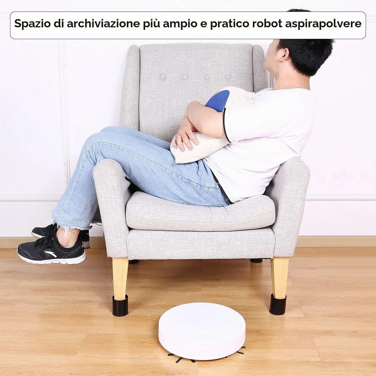 RCHYFEED Gambe per Mobili Alza Il Letto di 5 cm, Rialzo in Acciaio, Resistente e Salvaspazio, Autoadesivi 4 PZ Piedini per Sollevare 2 Pollici di Altezza, Divani, Armadi