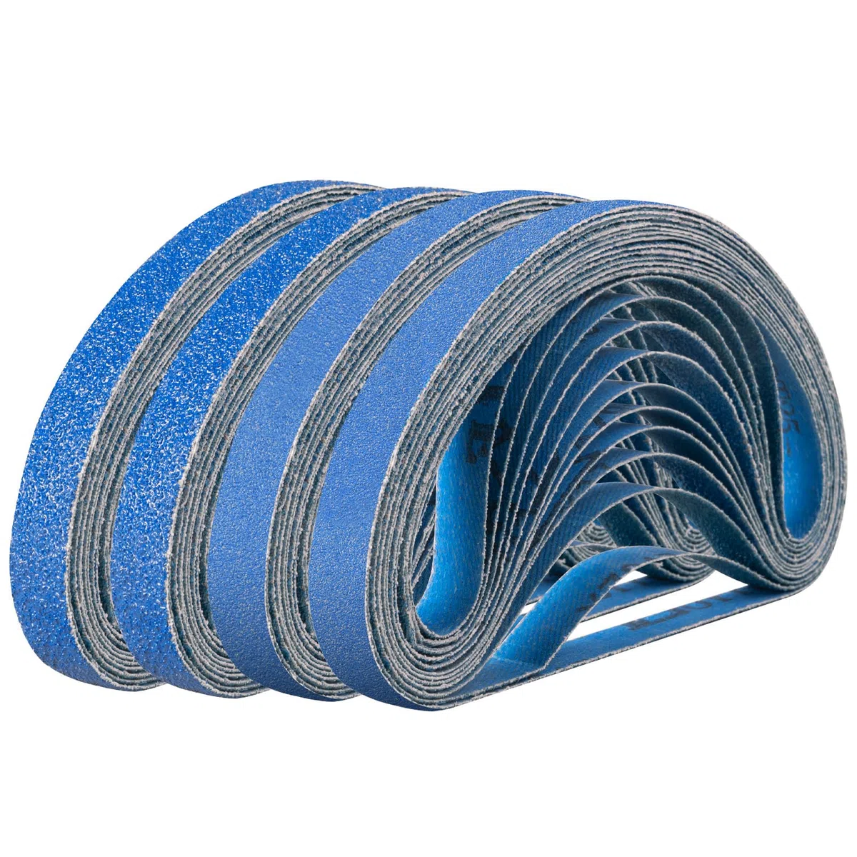 Nastri Abrasivi 13 x 457 mm, 48 Pezzi Set di Set di Nastri Abrasivi Zirconia 40/60/80/120/180/240/400 Grane, per Levigatrici a Nastro, Legno, Metallo, Pietra, Gesso