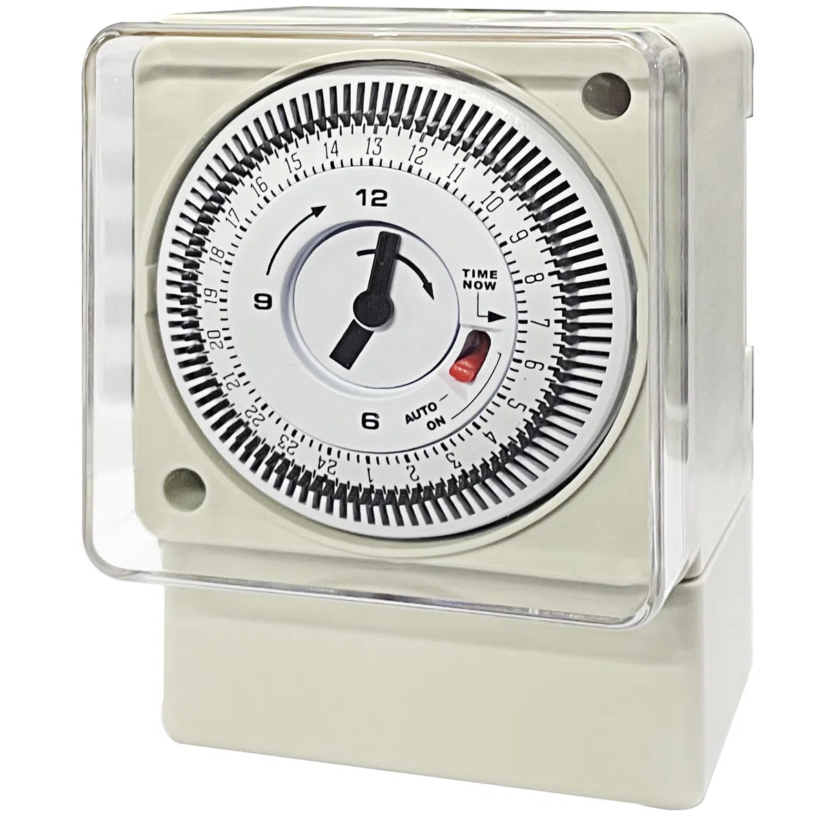 Transplant Timer Meccanico, 220-240V, 16A, 24 Ore, Analogico a Segmento per Luci, Riscaldatori, Piscine e Altri Elettrodomestici