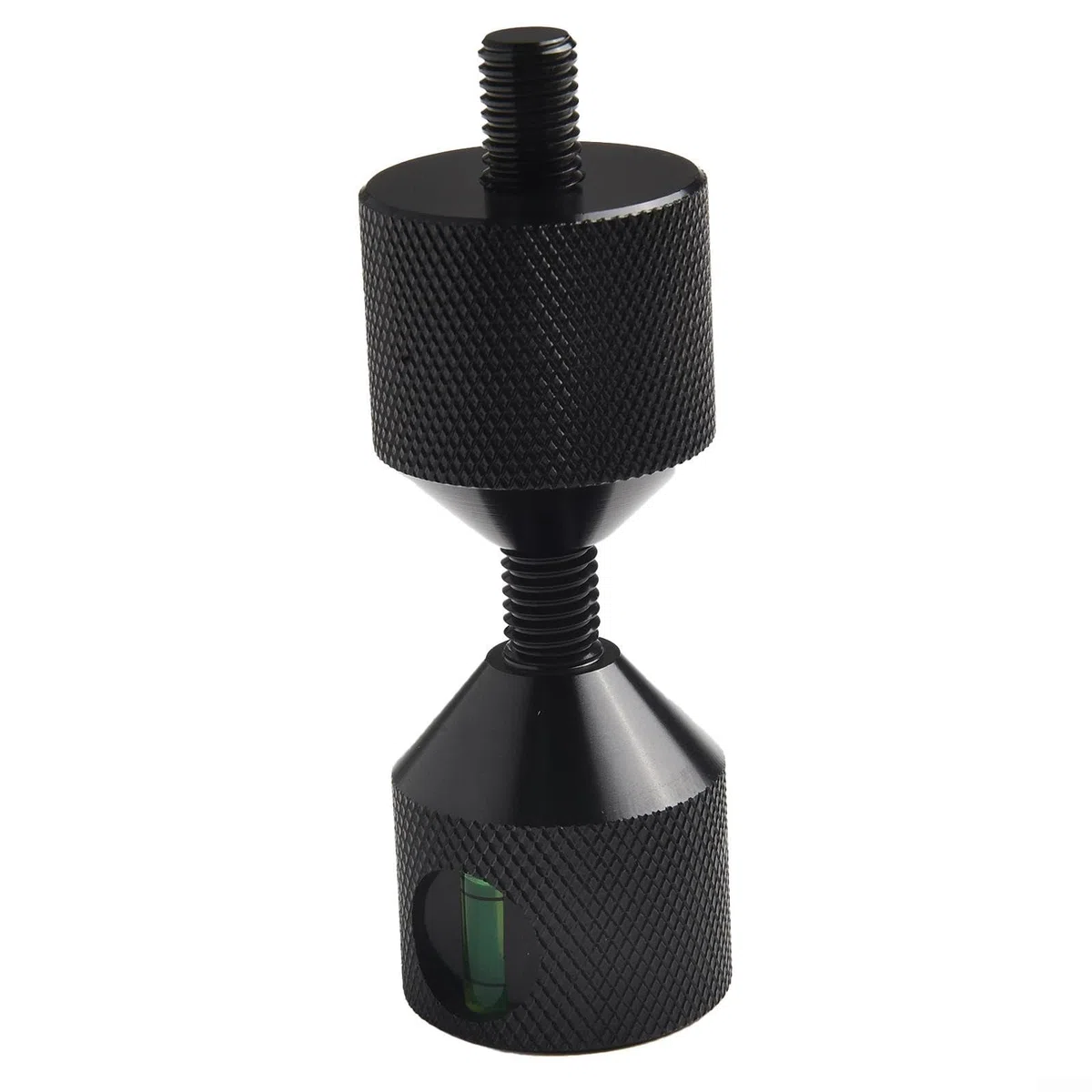 Perno di allineamento a flangia a 2 fori in alluminio temprato 6061 con livellatore integrato per libellule, design ergonomico e superficie anodizzata in ossido nero (4 pezzi)