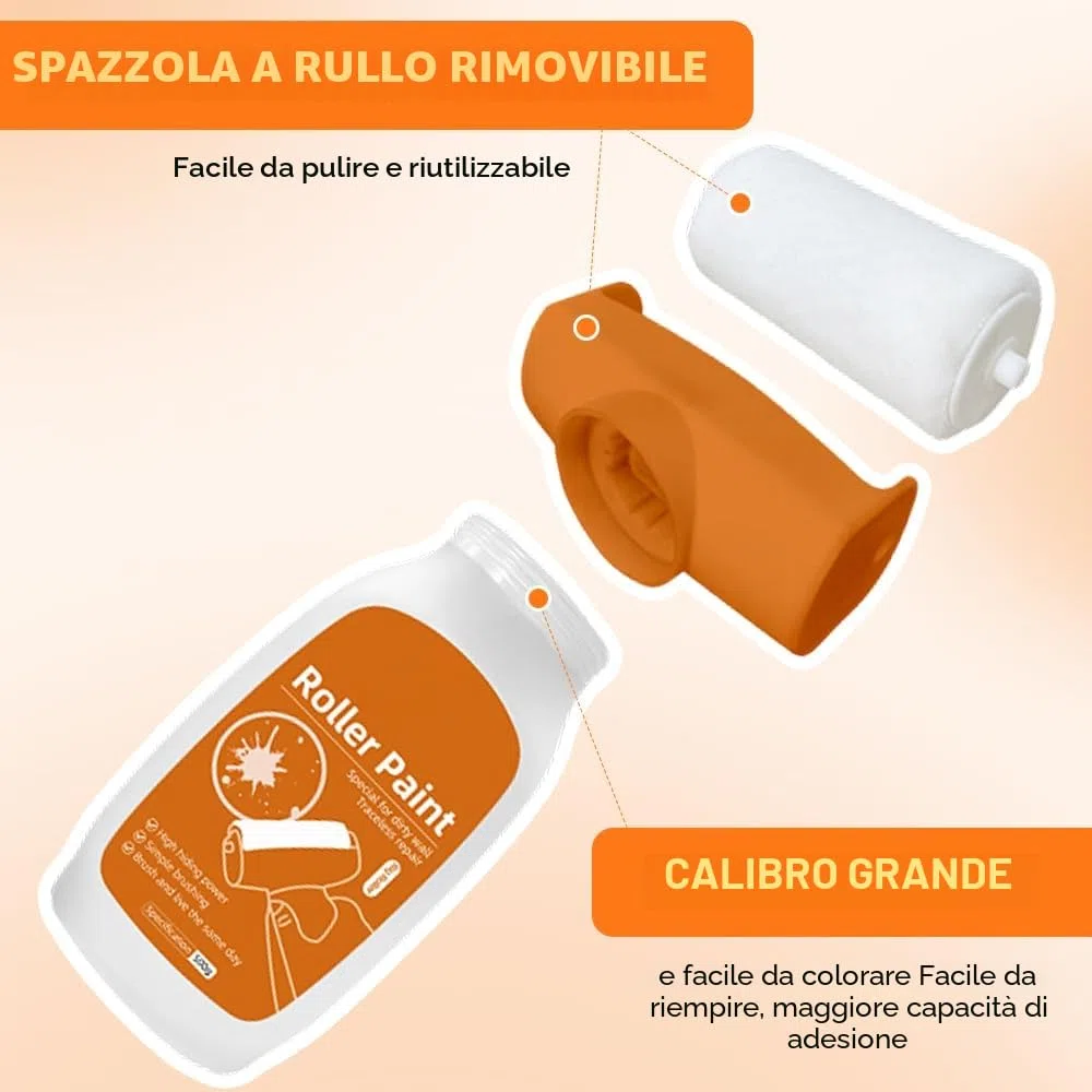 Rullo Bianco Per Ritocchi Muro,1000g Rullo per Pittura Vernice Bianca per Riparazioni Murali,Piccolo Rullo per la riparazione della parete Rullo di Pasta per Rimuovere Macchie Parete Graffiti