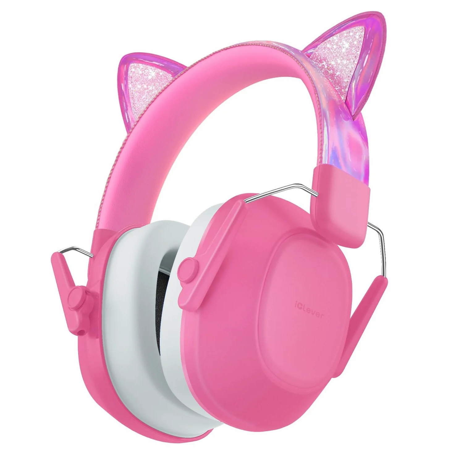 iClever Cuffie con cancellazione del rumore per bambini, SNR 29 dB di sicurezza con riduzione del rumore paraorecchie