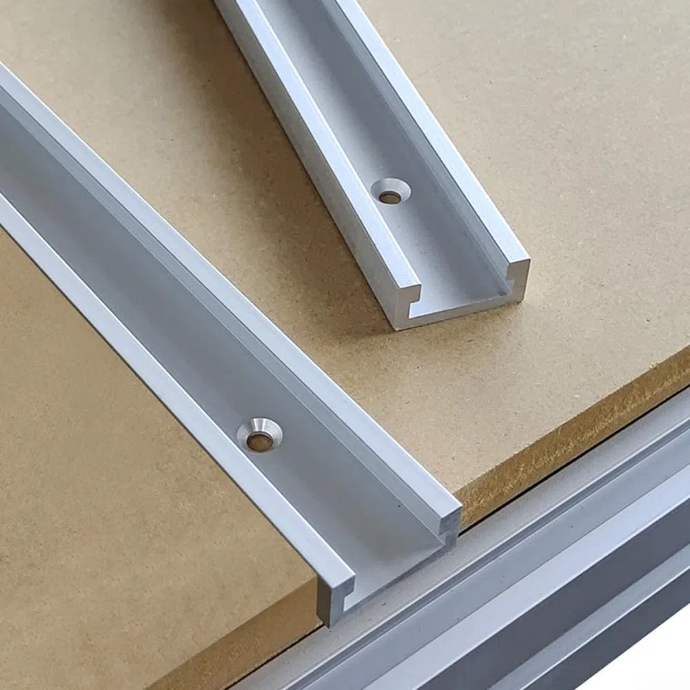 T-Track, binario a T con 30 tipi di scanalature, guida per la lavorazione del legno, binario in lega di alluminio, banco per la lavorazione del legno, fresa a T, strumento per da tavolo (400 mm)
