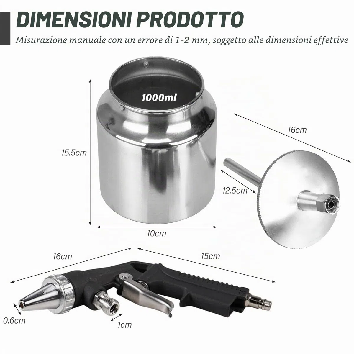 Pistola sabbiatrice ad aria compressa, dispositivi per sabbiatura, pistola per sabbiatura per compressore, sabbiatrice per la pulizia, rimozione della ruggine, lucidatura, smussatura, rimozione di
