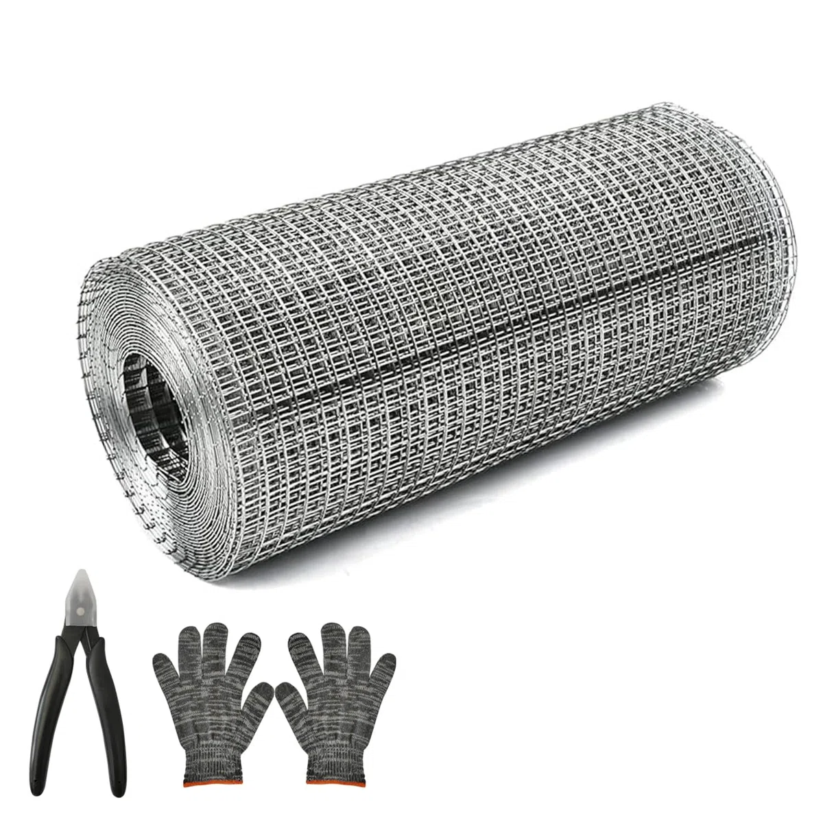 Rete metallica zincata, 30 cm x 6 m, per recinzione da giardino, pollo, metallo saldato, rotolo di rete metallica per pollame, gabbie di rete, progetti fai da te, protezione da giardino (30 cm