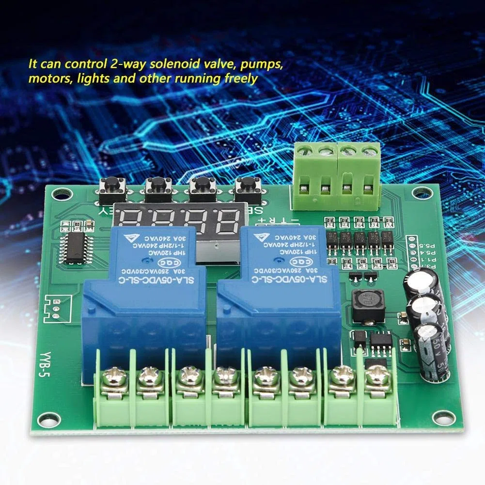 Hilitand Modulo YYB-5 12v 24v avanti/Indietro Scheda di Controllo Motore a Due relè Modulo di temporizzazione