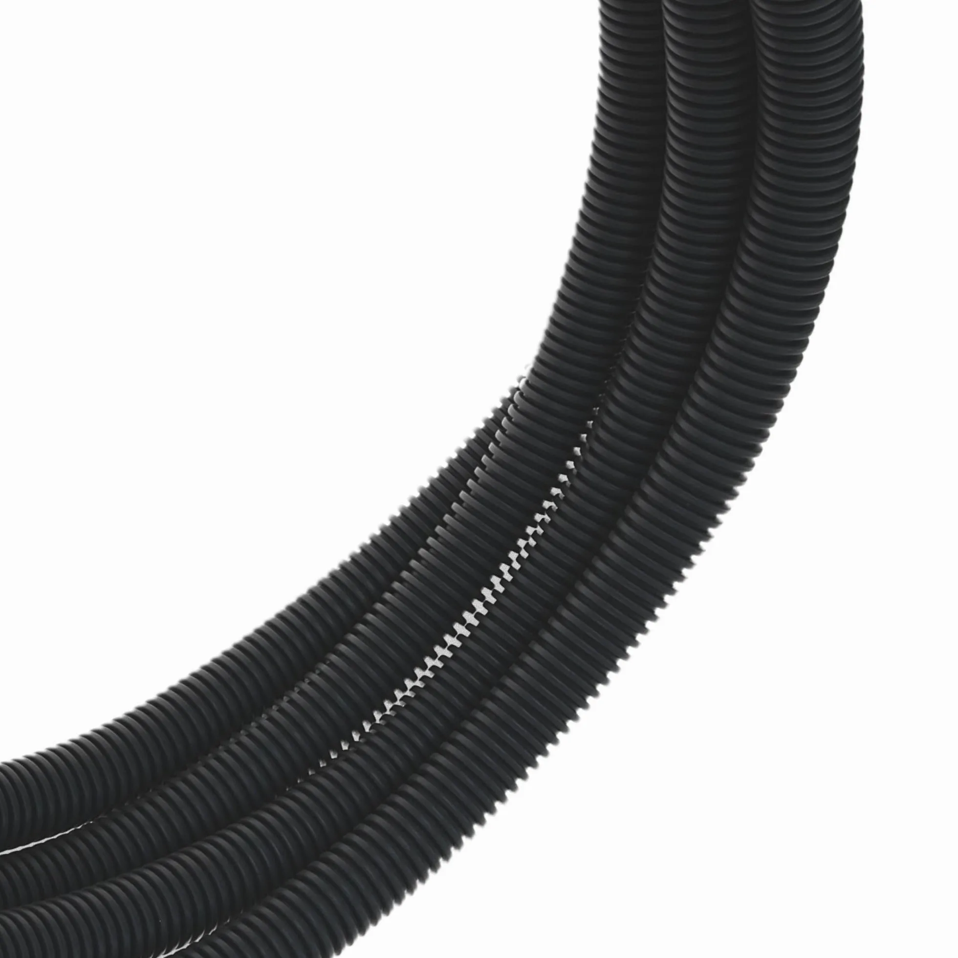 Kalitec - Tubo ondulato elettrico, 10 m, 320 N, NW 20, AD 20,0 mm, ID 14,1 mm, nero, ignifugo, resistente agli urti, resistente alla pressione, per interni, esterni, posa e calcestruzzo, protezione