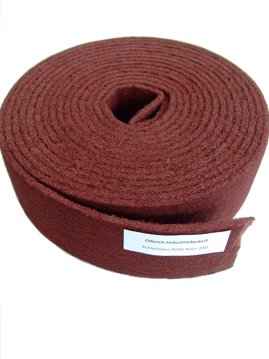 Olbrich-Industriebedarf Rotolo di tessuto non tessuto abrasivo, 10 m x 100 mm, grana 240