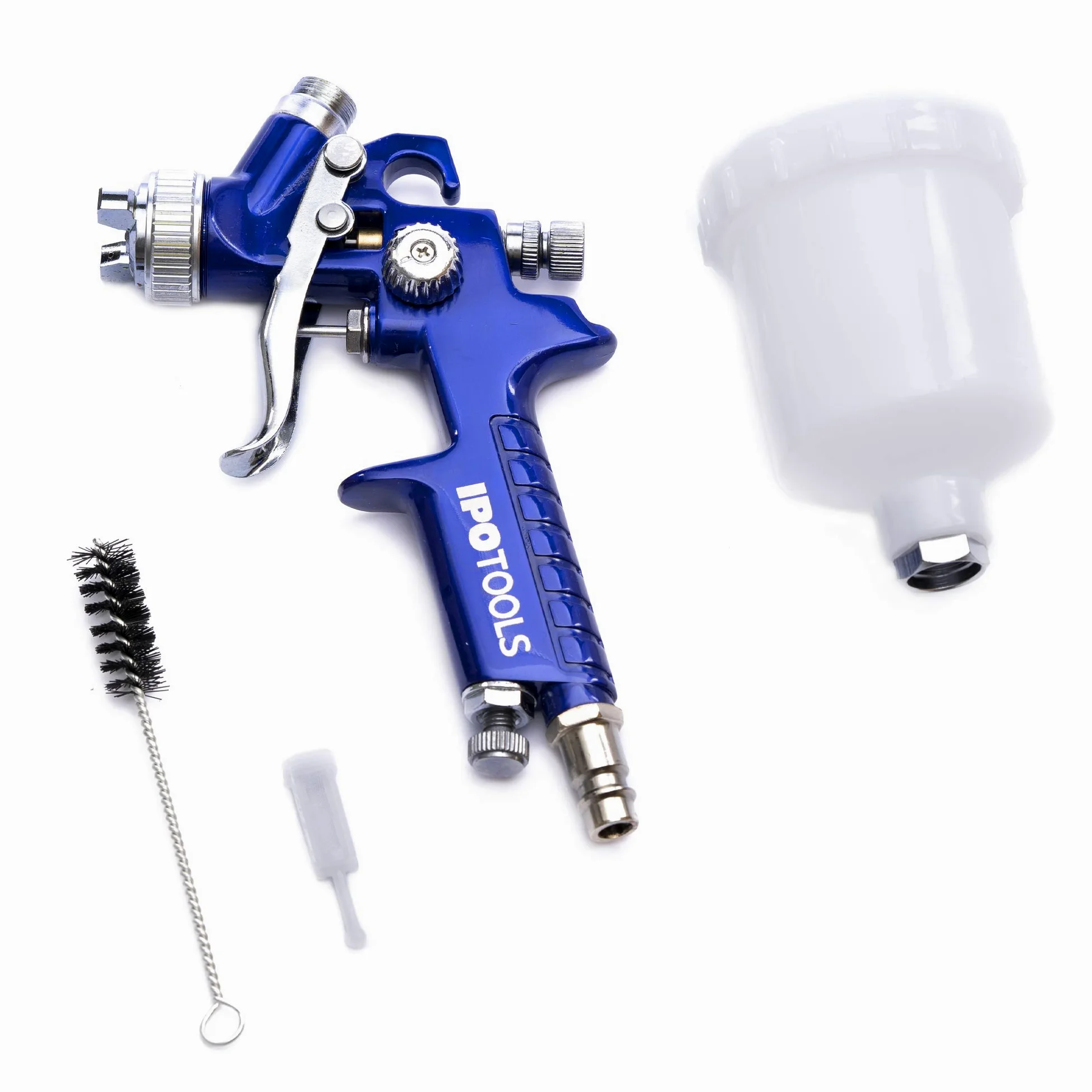 MINI pistola verniciatura pistola spruzza irroratrici anti-corrosione ugello 1,0 mm + 0,5 mm set di ugelli