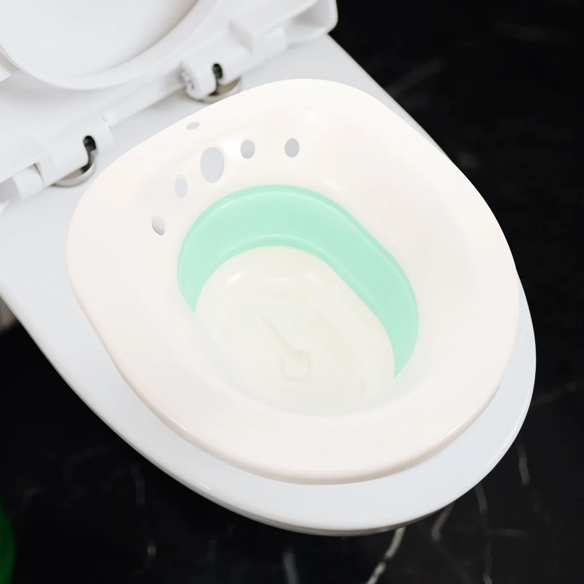 COLLBATH Bidet Portatile Pieghevole Bacinella per in Pp e Facile da Riporre e Salvaspazio per Donne e Anziani per Post-operatoria e Quotidiana