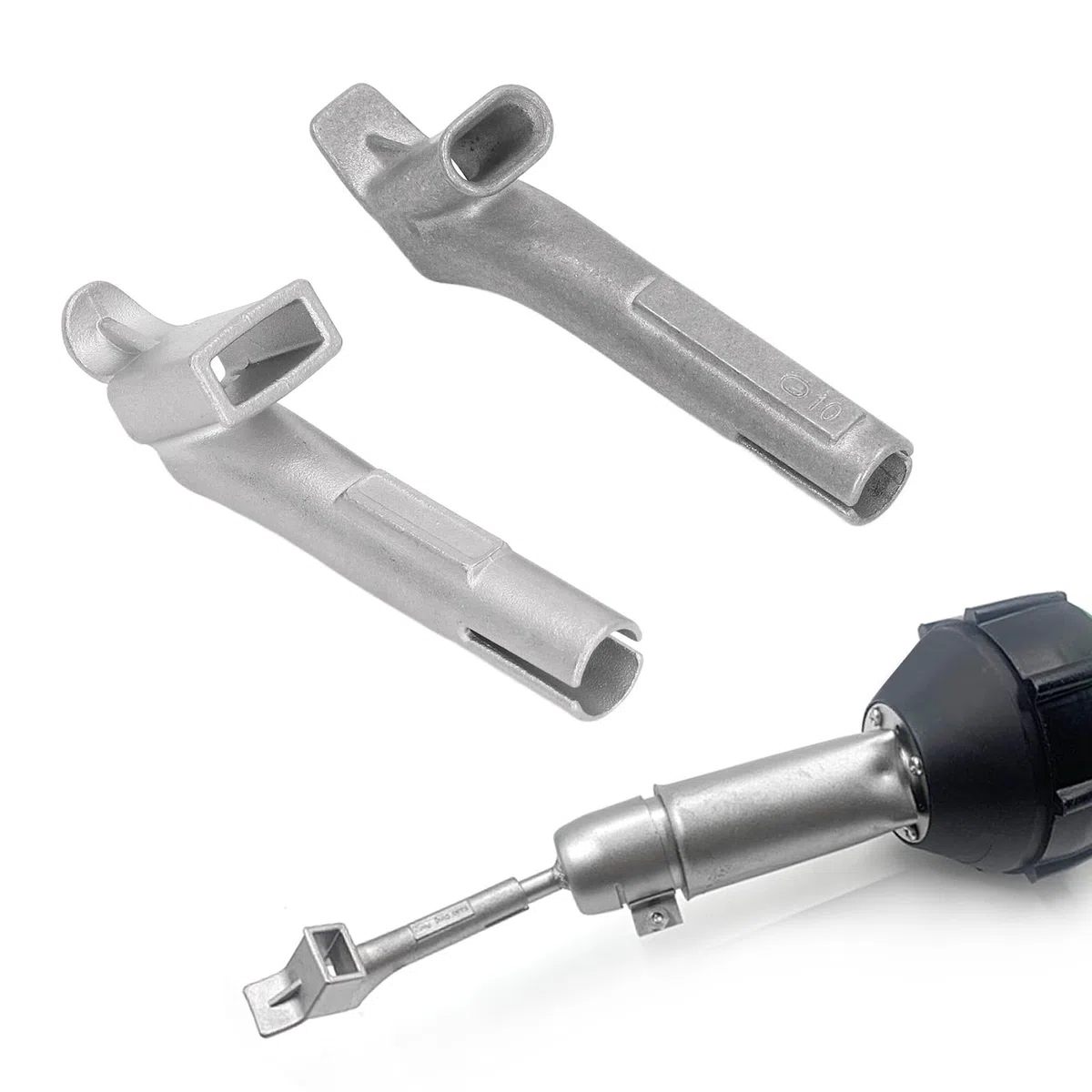 2 Pezzi Ugello per Pistola Termica in Acciaio Inossidabile 5x14mm 5x10mm PVC Plastica Morbida Ugello per Saldatura Rapida Punta Dell'ugello per Pistola Ad Aria Calda Accessori