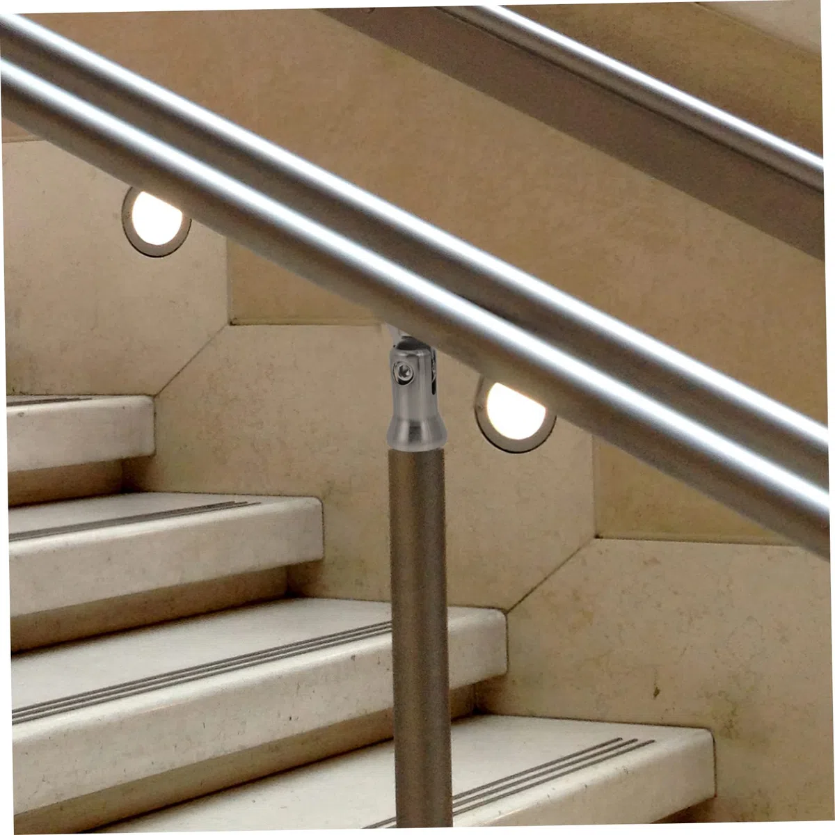 Hemobllo 8pezzi Supporto Per Corrimano Acciaio Inossidabile Per Scale e Ringhiere Staffa Resistente e Facile Da Installare Design Semplice e Finitura Liscia Perfetta Per Uso Ed Esterno