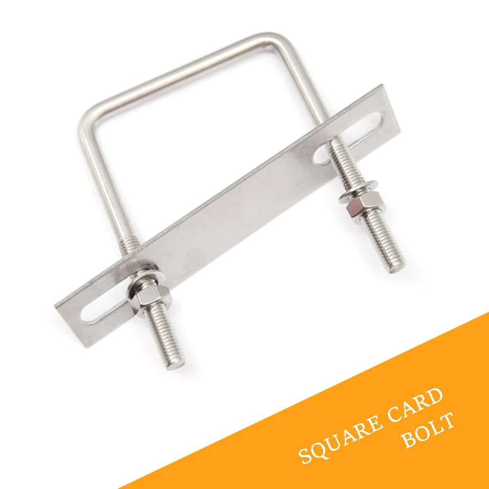 Set di 4 viti a U M8, 75 x 110 mm, staffa a U in acciaio inox 304, per il fissaggio di tubi, veicoli, navi, ponti, tunnel (U/M8-75 x 110 mm)