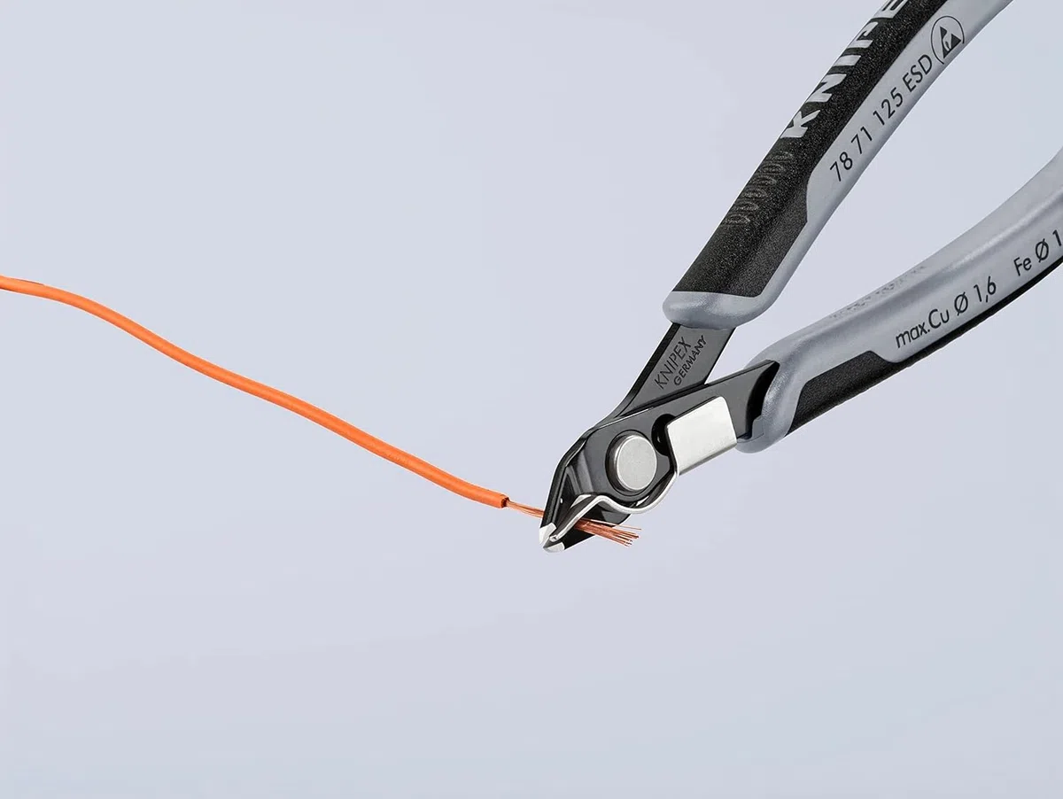 KNIPEX Elektronski Super Knips ESD con impugnature multicomponente 125 mm, 78 71 125 ESD