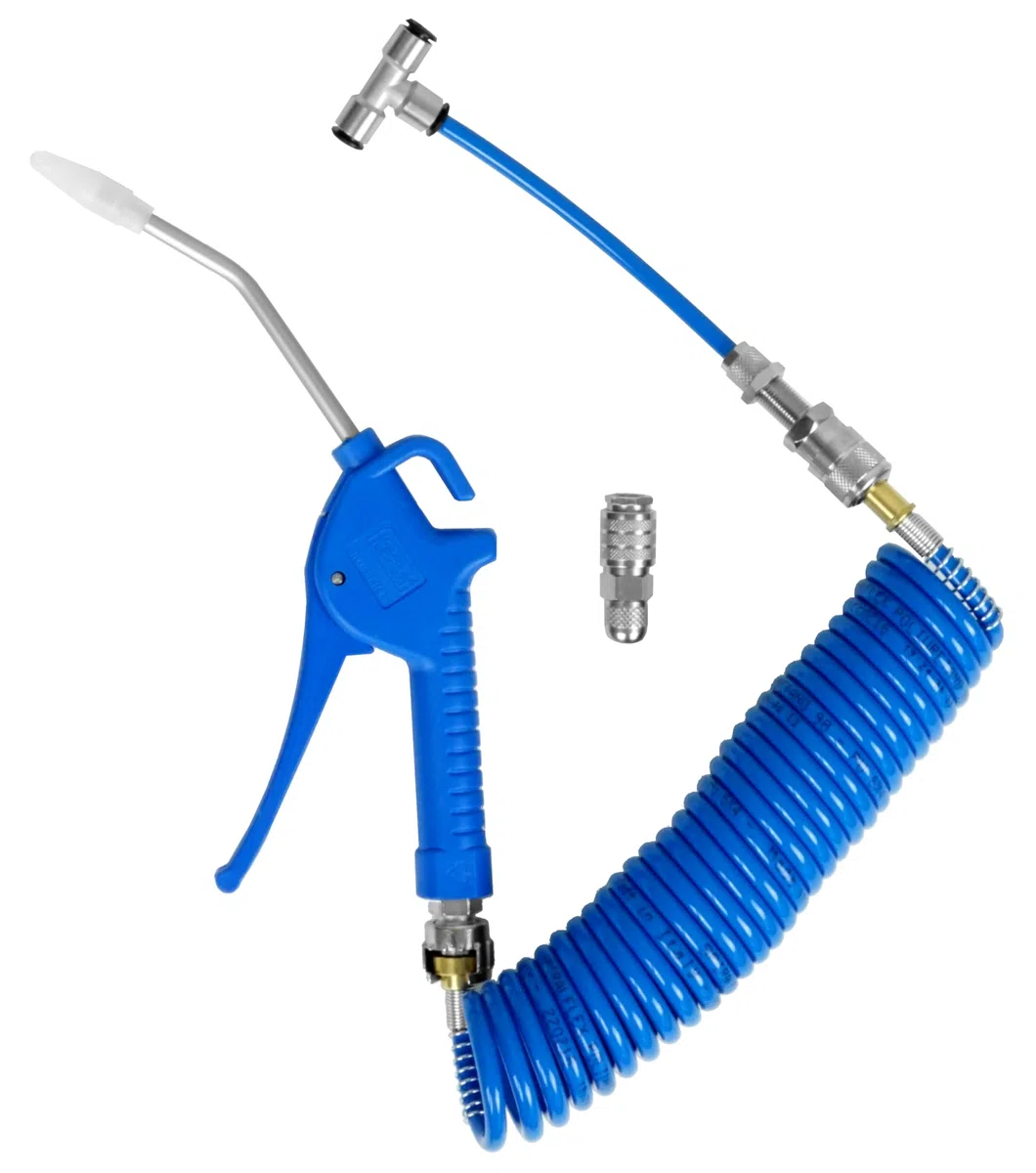 GAV Kit Camion Made in Italy con Pistola Soffiaggio Aria Compressa, Tubo Spirale e Raccordo - 60APSP