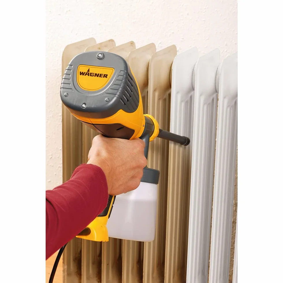 WAGNER inserto Wood&Metal Extra Corner & Reach per radiatori e angoli di armadi, contenitore 600 ml, accessori per Pistola a Spruzzo WAGNER Wood&Metal