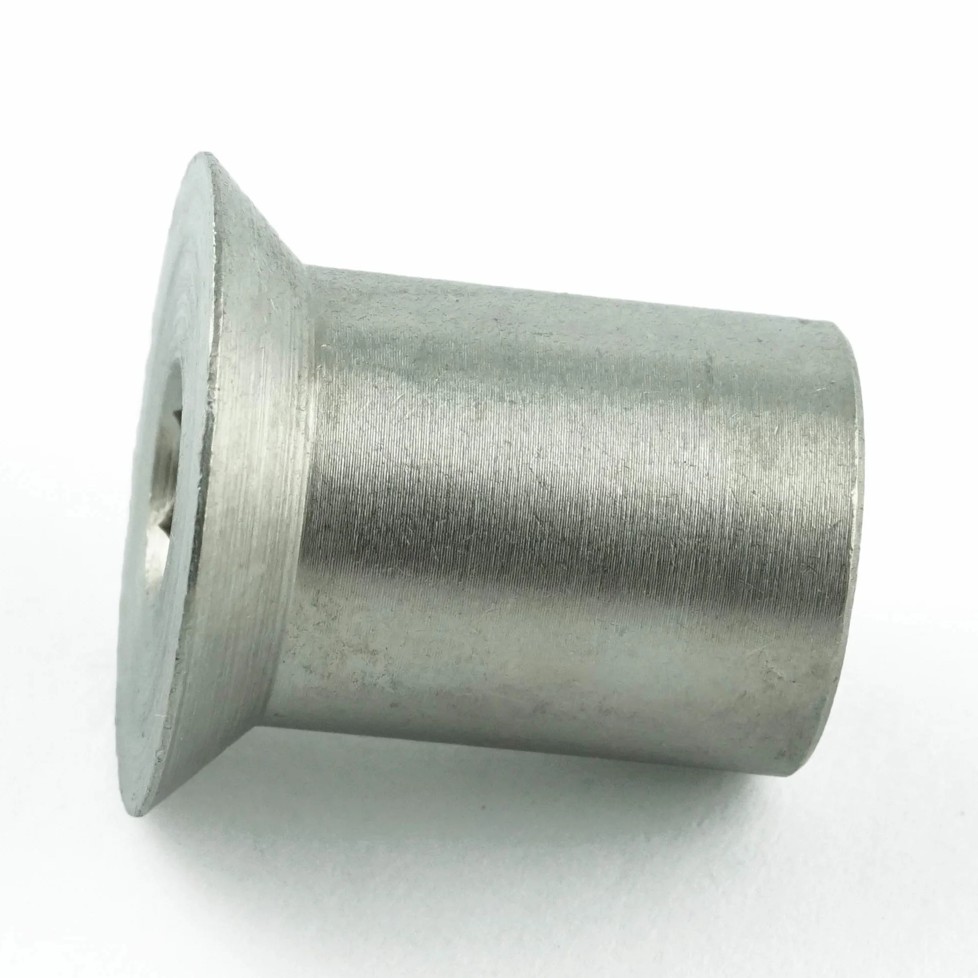 Dadi a manicotto M5 x 15 mm con testa svasata e esagono incassato (10 pezzi) – Acciaio inox A1 1.4305 – inossidabile