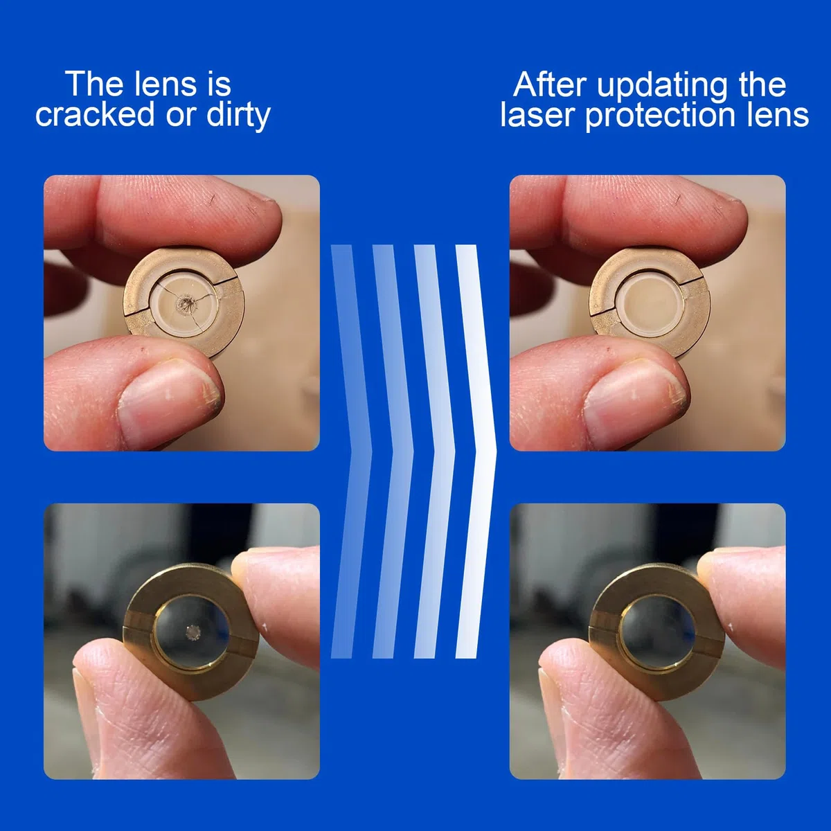 Lente laser di ricambio per D1 Pro, M1 incisore laser, lenti protettive inferiori, 14 mm per modulo laser a diodi da 10W 20W 33W (3 pezzi)