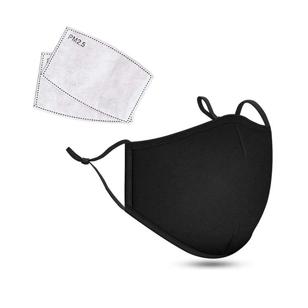 maschere con filtro antipolvere maschera antismog maschere da ciclismo maschera per l'inquinamento del viso maschera per ciclo black,freesize
