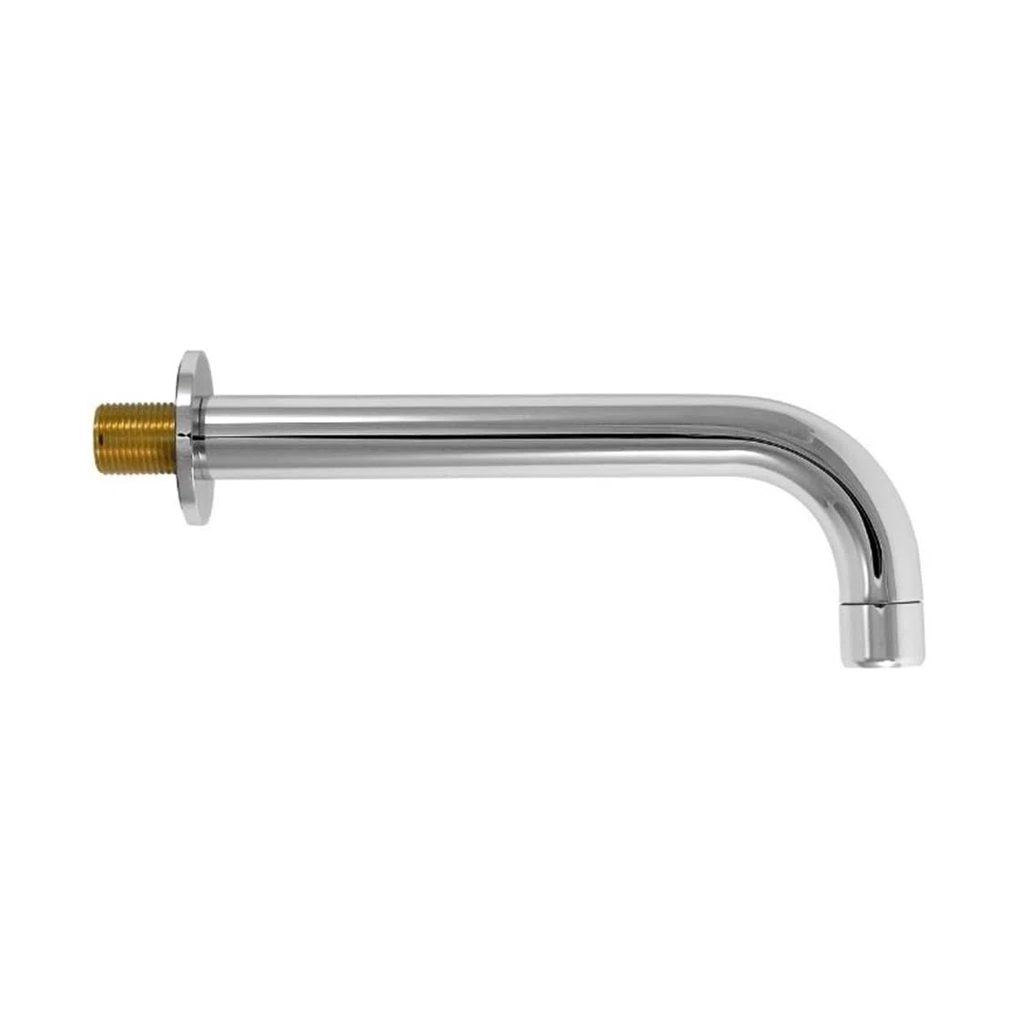 Bocca erogazione lavabo a parete L cromata 200 mm 1/2” M | Tecom