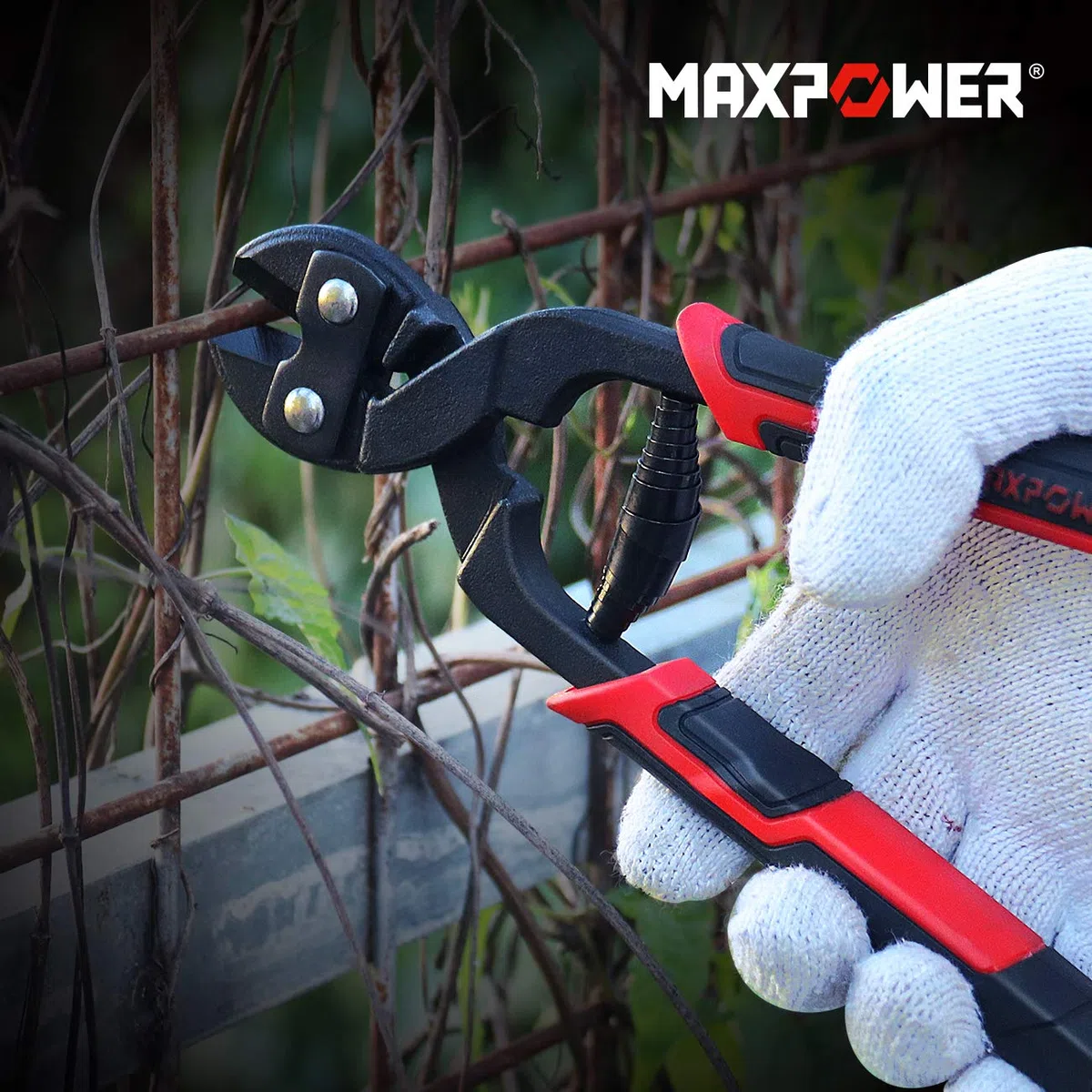 MAXPOWER Tagliabulloni 200mm Tronchesi Mini tagliabulloni da 8 pollici Pinze Vite/Lucchetto/Acciaio inossidabile/Filo/Catena per recinti da giardino