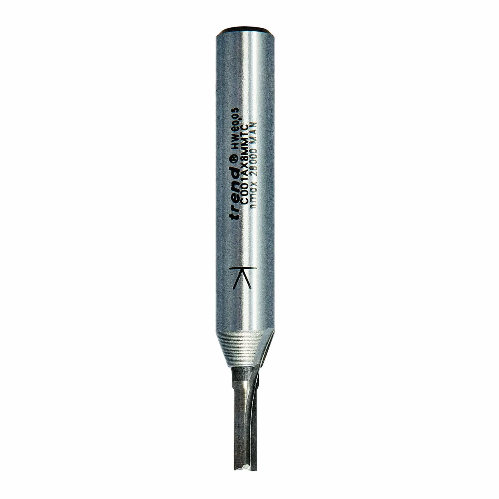 Trend Fresa a due taglienti per gole diametro 3 mm x taglio 9,5 mm, adatta per applicazioni come incisione, scanalatura, battentature e mortasatura poco profonda, C001AX8MMTC