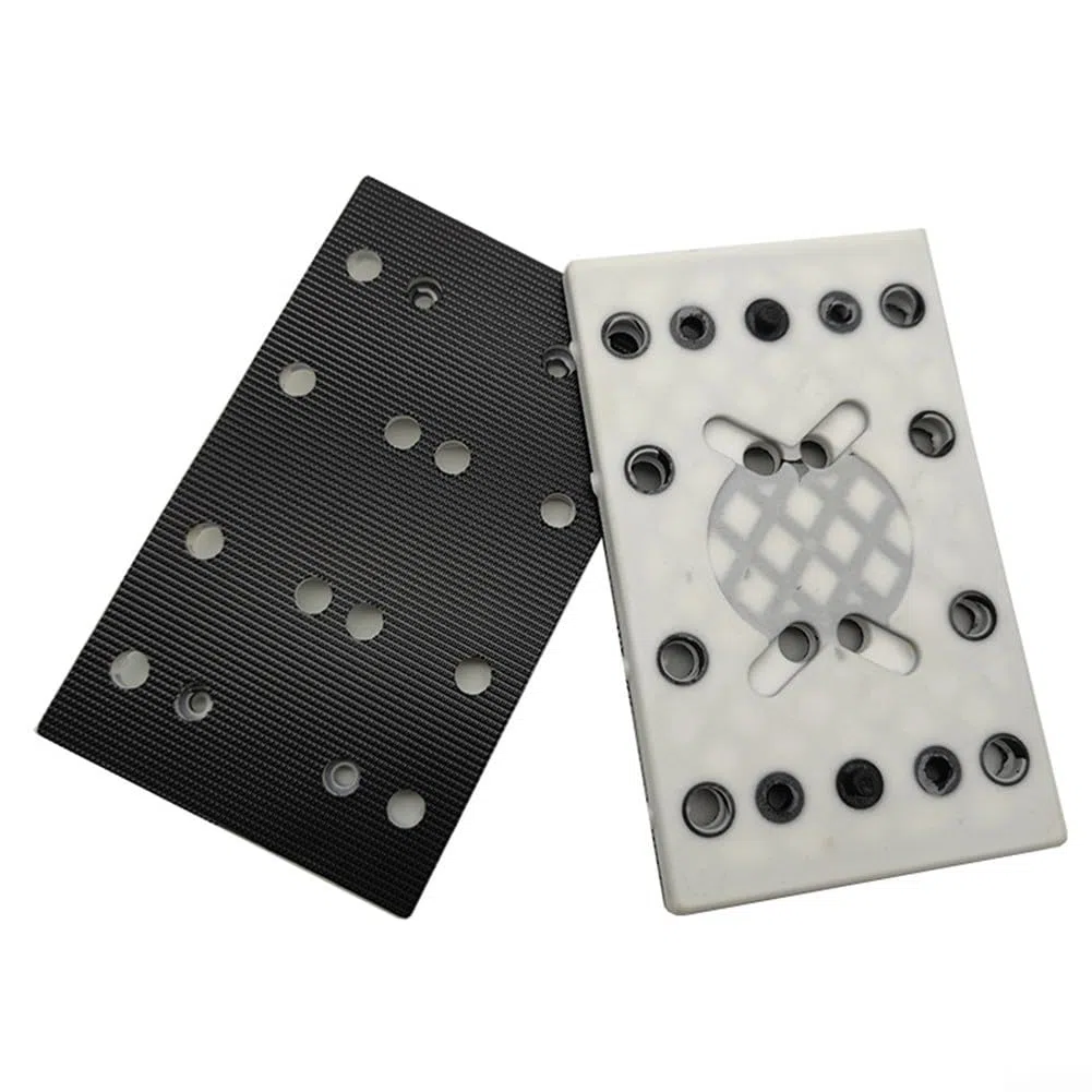 Disco per lucidatura elettrica, platorello quadrato, 130x80mm 12 fori Disco protettivo adesivo con interfaccia morbida per Festool RTS 400 REQ