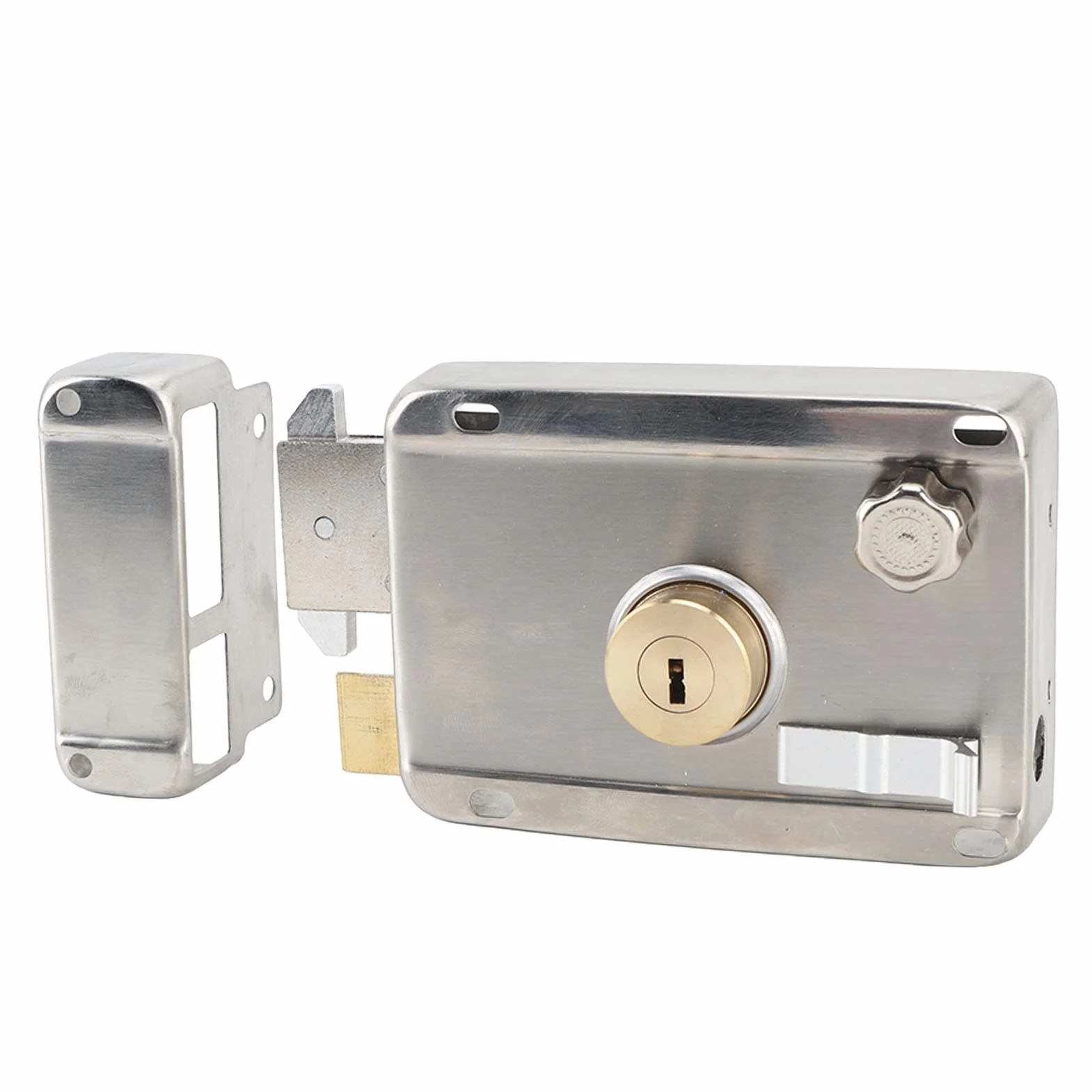 Serratura Meccanica Esterna Serratura per Porta Esterna in Acciaio Inox Antifurto per Porta in Legno