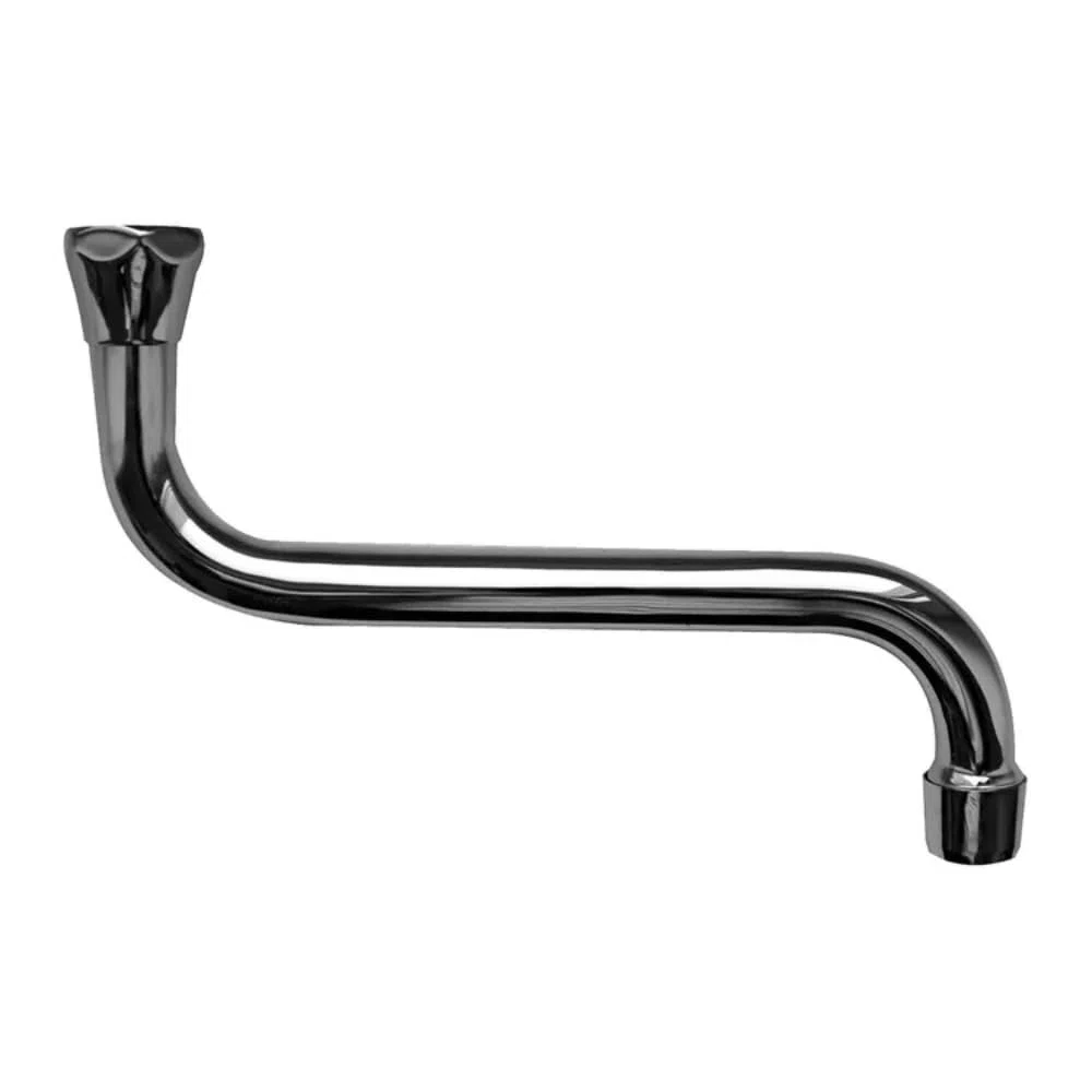 Schläfer 400305 | Canna di Ricambio Rubinetto Cucina, Girevole a S, per Gruppo Cucina a Muro Lunga cm 15 x Ghiera 3/4, Compatibile con Aeratore Neoperl Anticalcare Risparmio Acqua M22 (incluso)