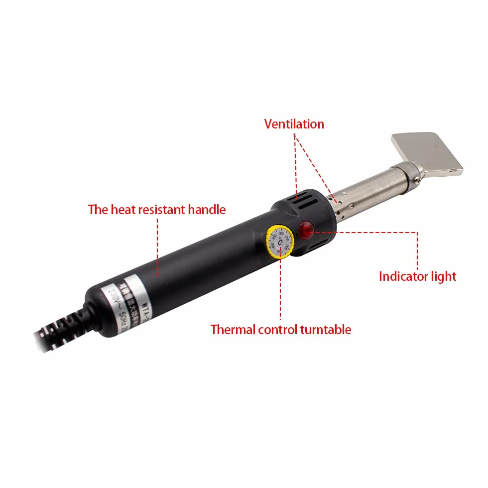 Toplionace Saldatore per Saldatura a Cinghia Tonda in PU, Connettore per Cinghia di Trasmissione 220V Cintura in Poliuretano Macchina per Hot Melt 200W 0-400℃ Regolabile WTA-200 (Saldatore)