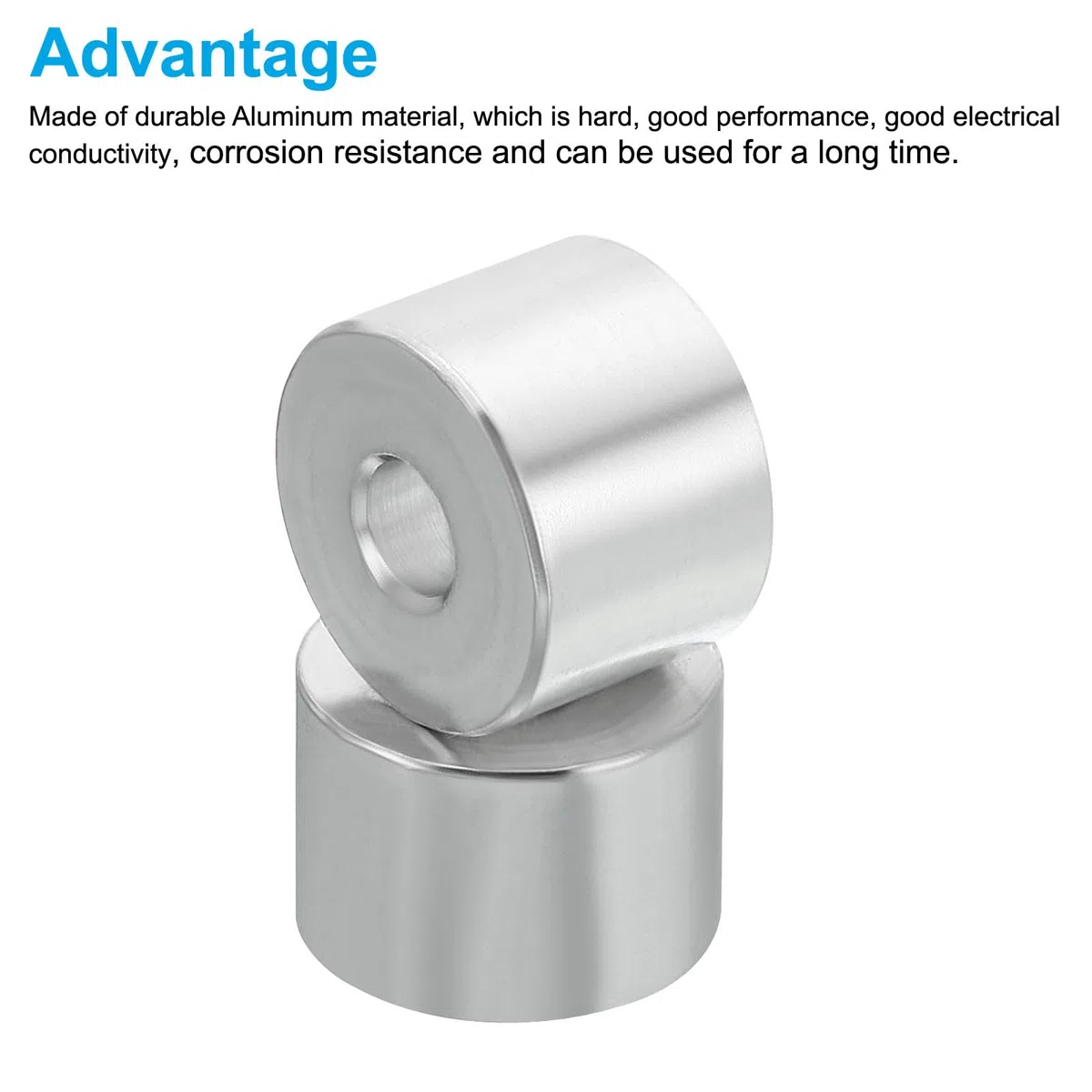 PATIKIL M6 Distanziali in alluminio, 5pz Distanziali Metallici in Alluminio 6,5mm ID x 20mm OD x 14mm L Distanziatore Vite Distanziale Alluminio Rotondo Adatti per Viti 1/4" M6