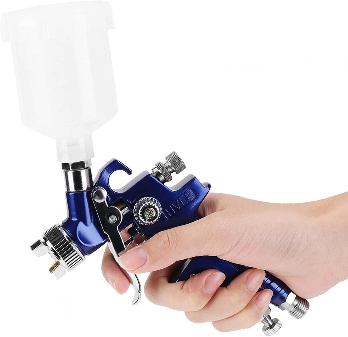 Aerografo ad Aria Compressa Ugello 1.4mm Pistola a Spruzzo Pistola Spray Con Serbatoio 600ML per Verniciare Pneumatica HVLP Per Verniciatura Auto, Parete, Superficie di Mobili