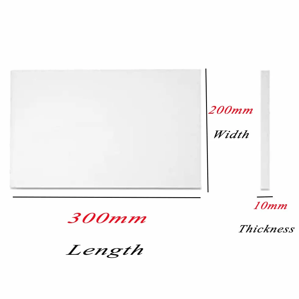 Pannello in Fibra di Ceramica - Resistente al Fuoco - Ignifugo, Resistente alle Alte Temperature, Pannello Isolante per Stufa A Legna, Camino, Forno, Fornace, Forno per Pizza,200 * 300 * 10mm