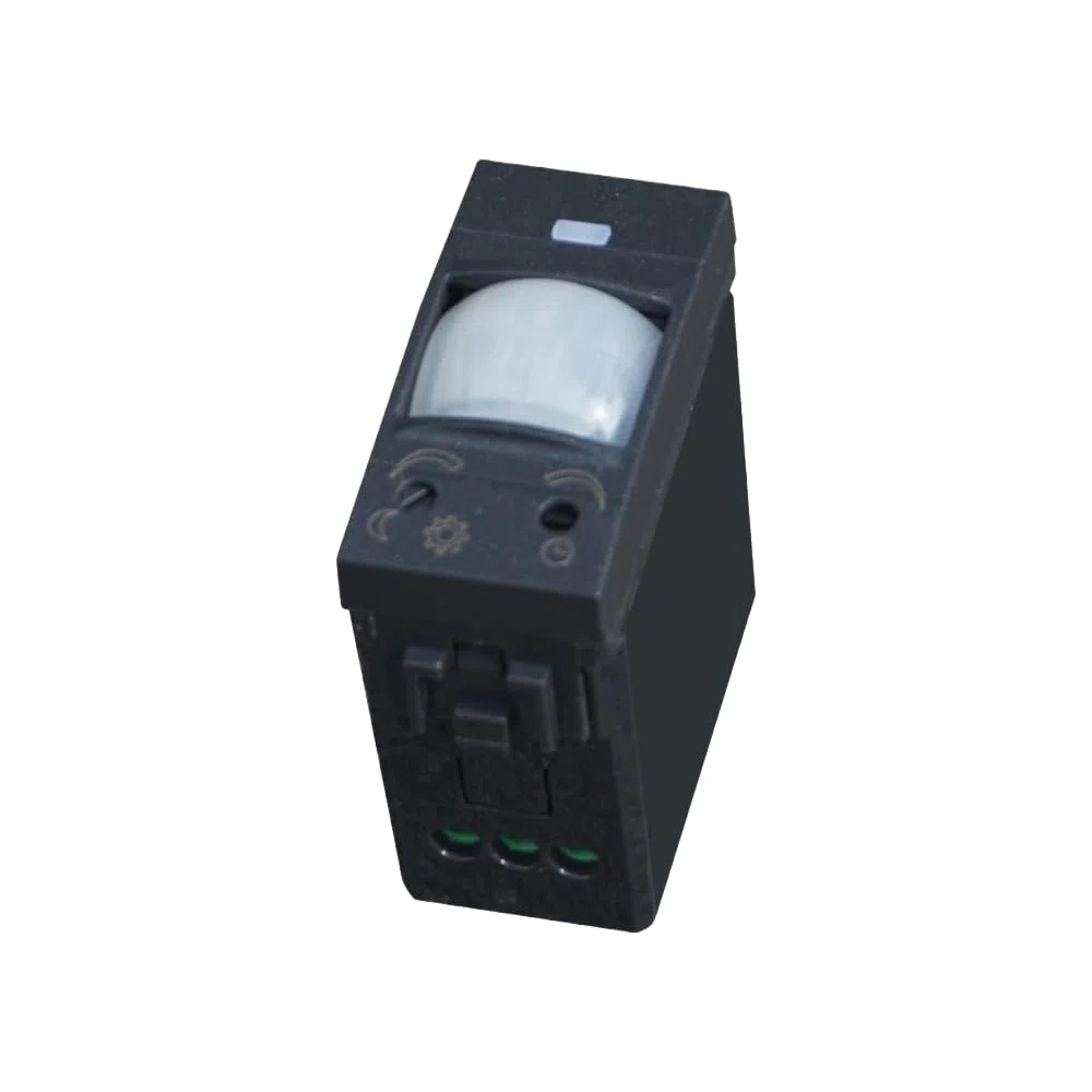 gloca Sensore Movimento 1P Con Set TEMPO/LUX Compatibile Living (Nero)