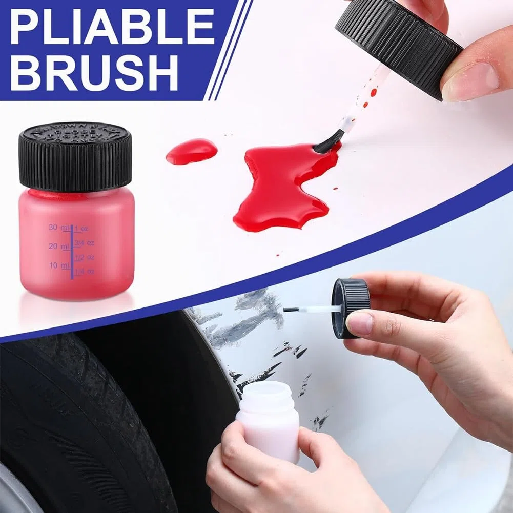 60 Flaconi di per Ritocchi con Pennello Applicatore e Coperchi da 2 Oz e 1 Oz In Plastica per il Fissaggio Della Pietra da Muro