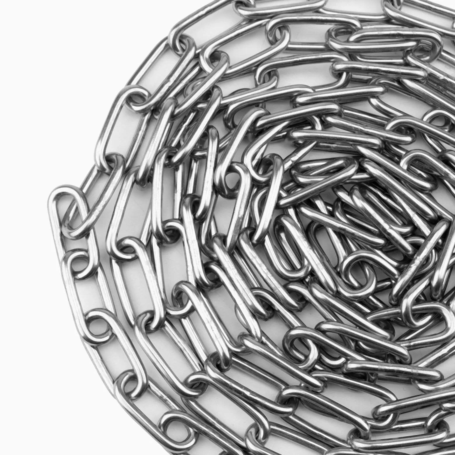 Catena in acciaio inox, 10 m x 3 mm, saldata, catena in acciaio inox, catena a maglie corte, per fai da te, catena girevole, asciugatura della biancheria