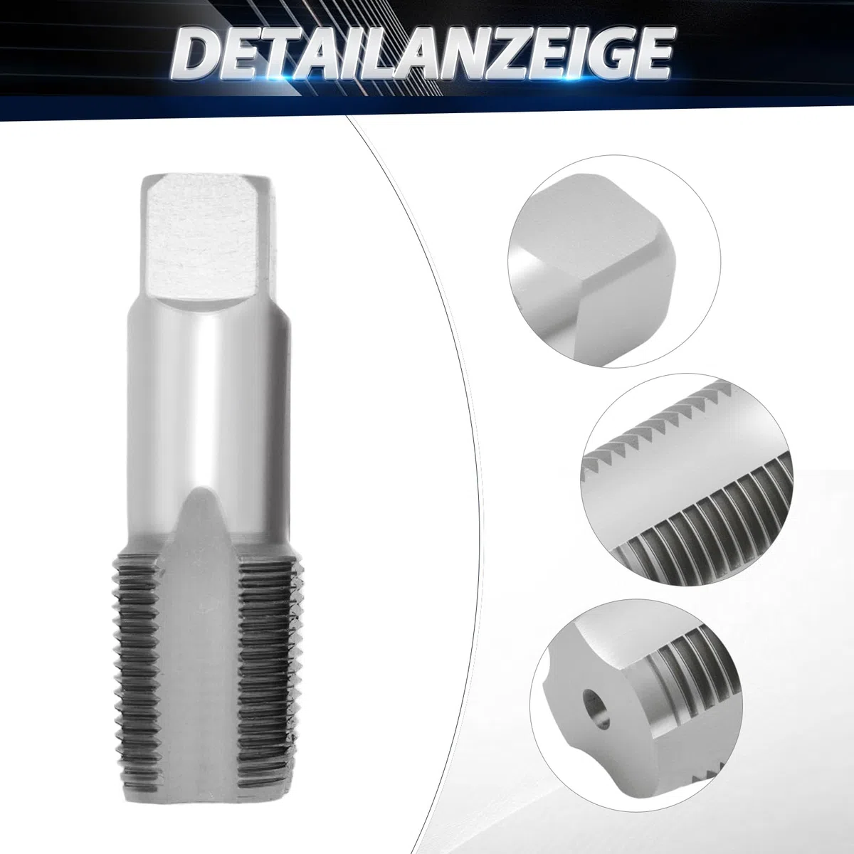 Un set di 5 pezzi, set di utensili filettati NPT per modellismo, per pulire o reinfilare filettature danneggiate o fisse nelle trincee filettate