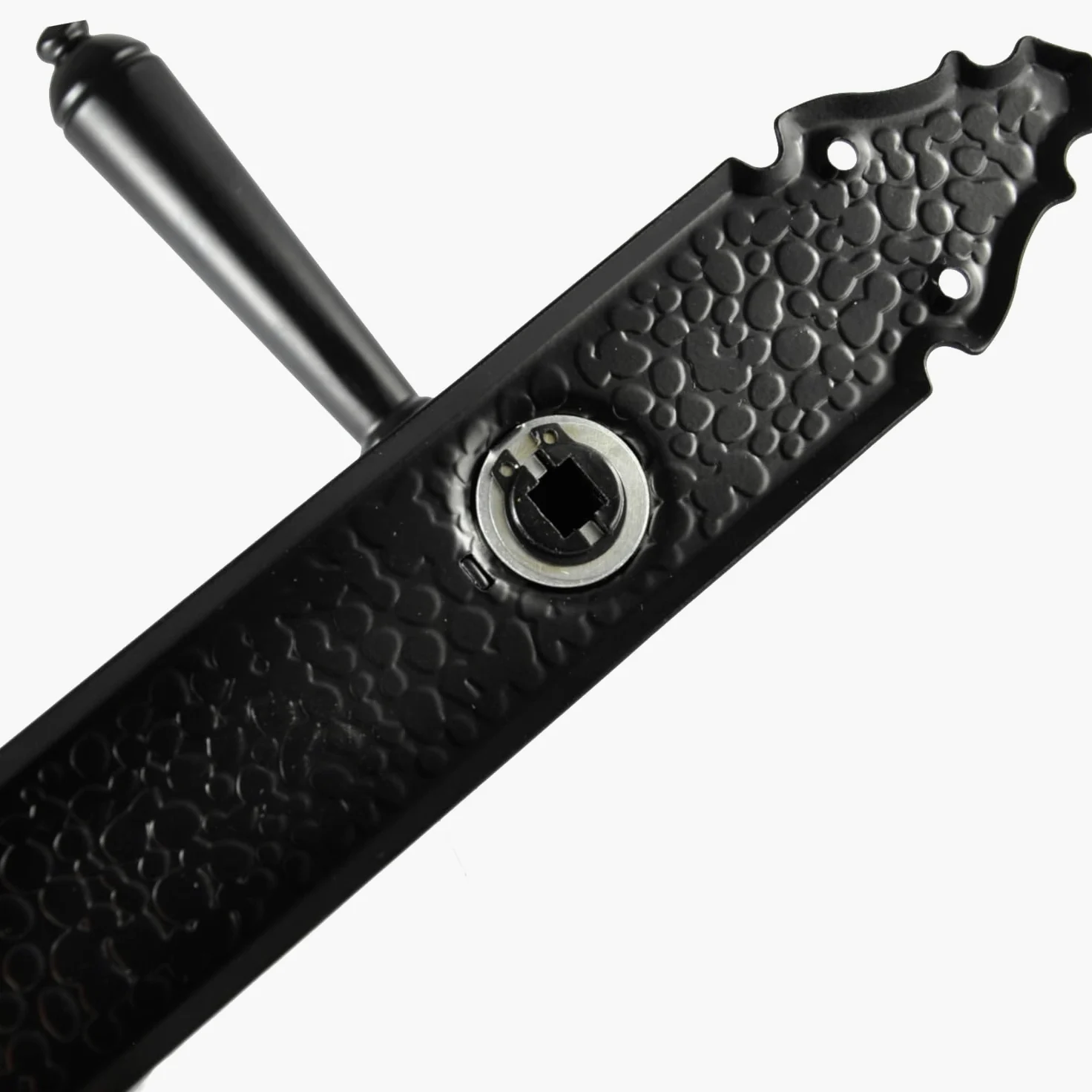 Maniglia per porta, set di maniglie L 92 PZ cilindri profilati per porte interne, porte della camera, nero opaco, maniglia per porta BB WC