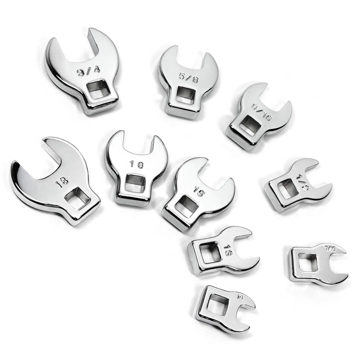 Powerbuilt 640830 3/8-inch Drive crowfoot wrench set, pezzi