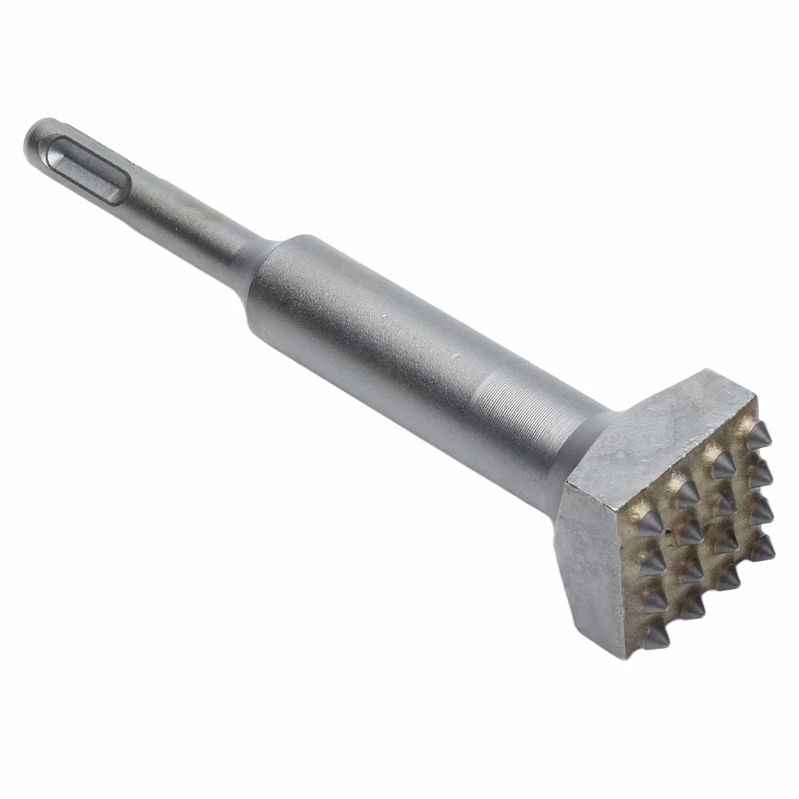 Martello Scalpello Punta da Trapano, Testa Quadrata 16 Denti Boccola Martello 40cr Acciaio Elettrico Fiore Martello Punta Scanalatura Scalpello per Calcestruzzo