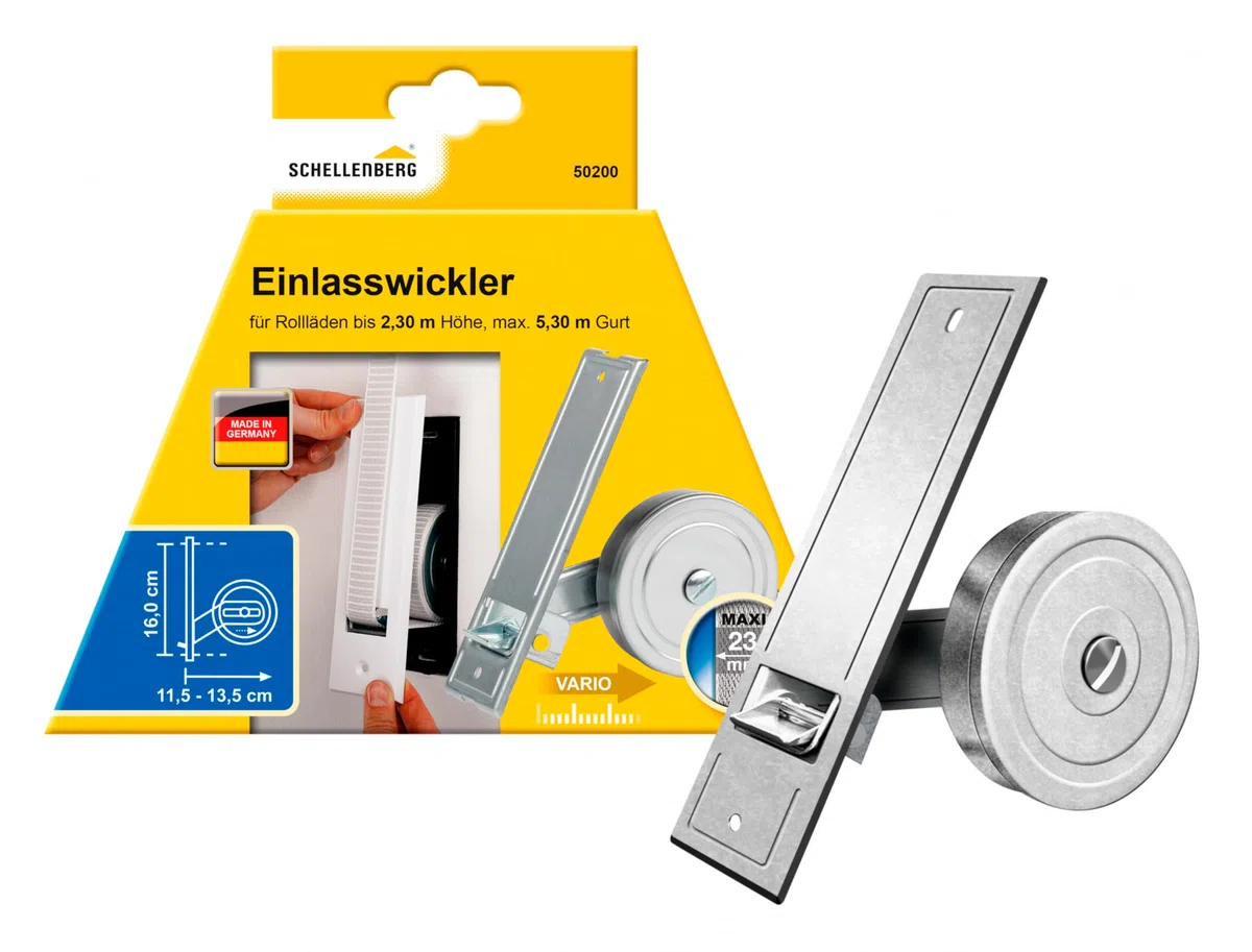 Schellenberg 50200 Avvolgitore Maxi, 160 mm, zincato