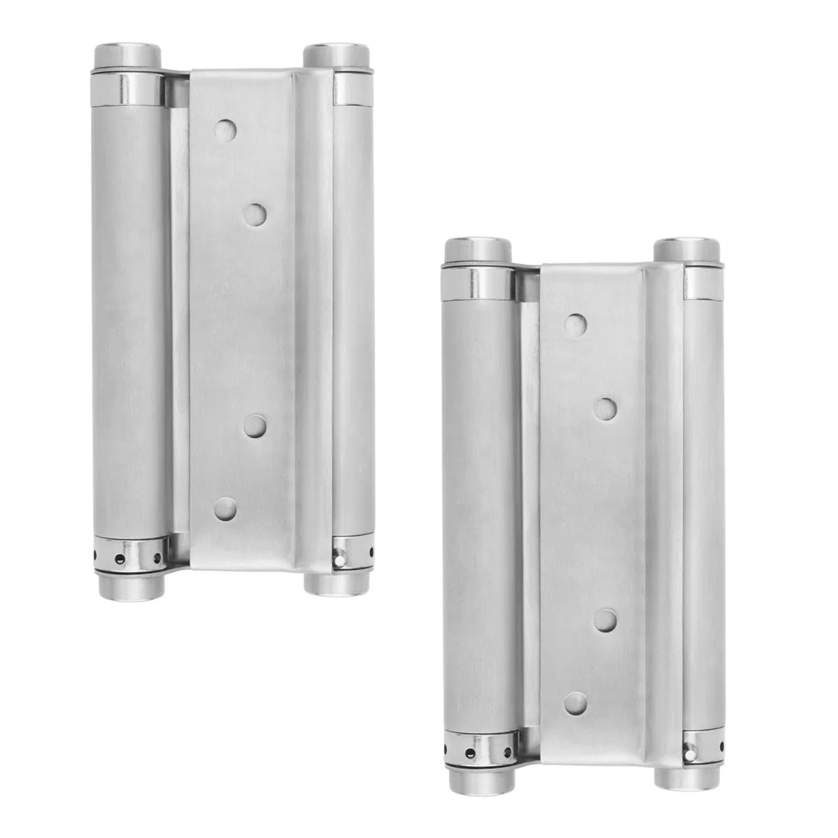 2 Cerniera in Acciaio Inox Doppia Azione per Porte a Battente Cerniere, a Molla di Chiusura Cutomatica per Bar e Caffetteria, argento