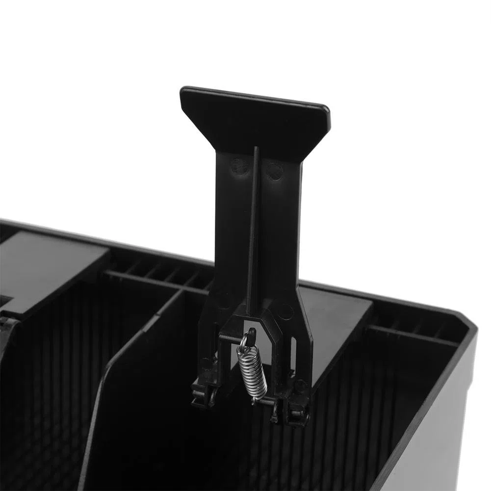 Cassetto Portasoldi, Cassetto Porta Contanti, Cassetto per Registratore di Cassa, 4 Scomparti per Monete E 4 Scomparti per Banconote, 32 * 27 * 6 Cm (Nero)
