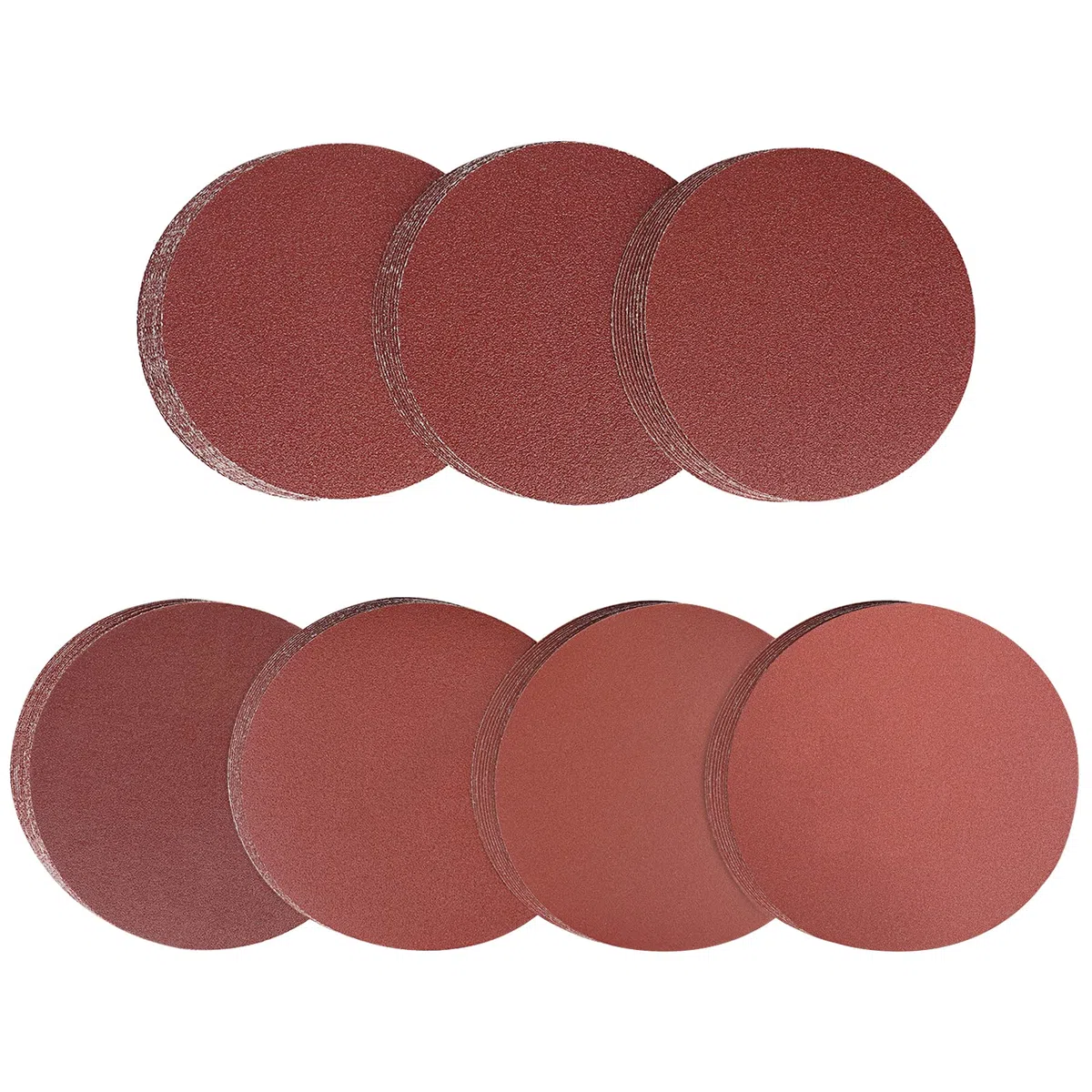 Dischi Abrasivi 150 mm Grana Mista 10 x 40/60/80/100/120/240/400 Carta Abrasiva 150 mm per Levigatrice Orbitale (70 Pezzi)