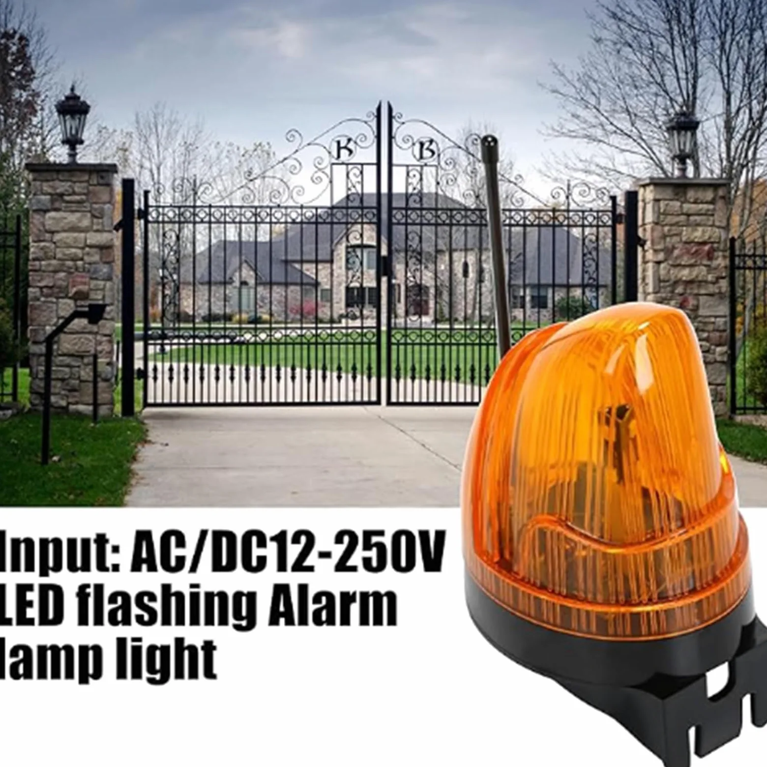 Visibile LED lampeggiante luce di allarme 12 V 220 V luce per cancello automatico e cancello automatico industriale misura di sicurezza