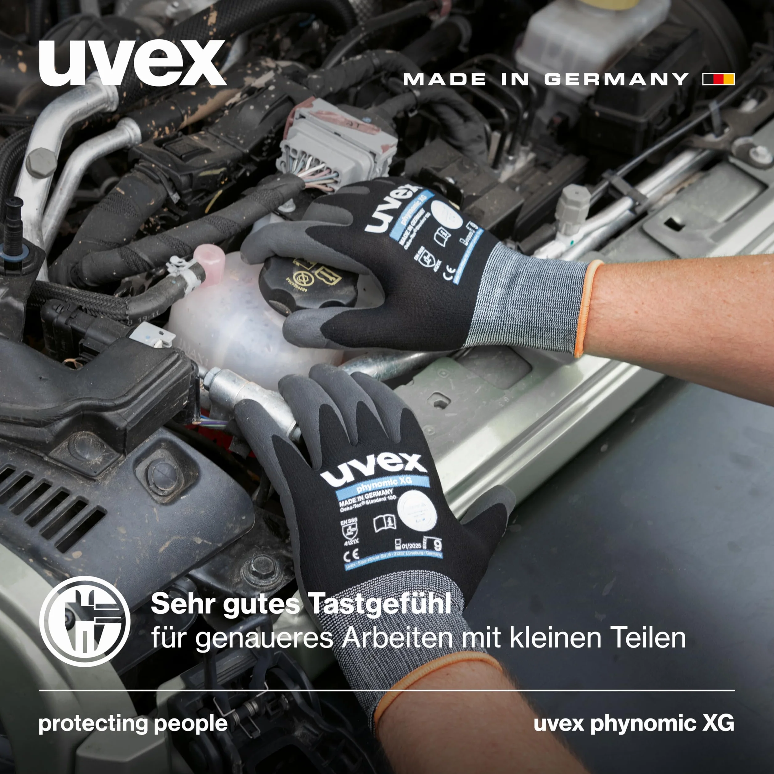 Uvex Phynomic Xg Guanto Grip Unisex - Adulto (Pacco da 5)