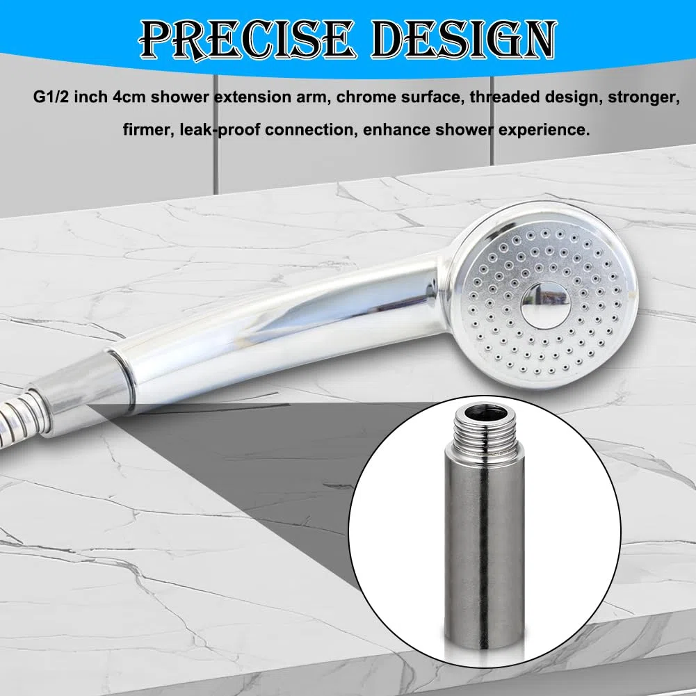 2 estensioni per rubinetto 3/4" x 100 mm, raccordo in acciaio inox, 3/4" IG x 3/4" AG, prolunga filettatura in acciaio inox, tubo di prolunga DN20, prolunga per rubinetto per installazione