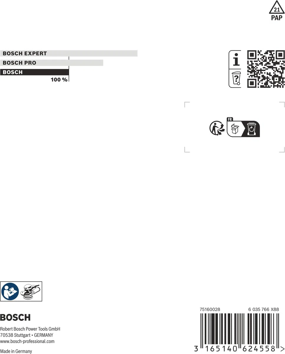 Bosch 1x Platorello (Ã˜ 125 Mm, Tenero, Accessori Per Levigatrici Rotoorbitali)